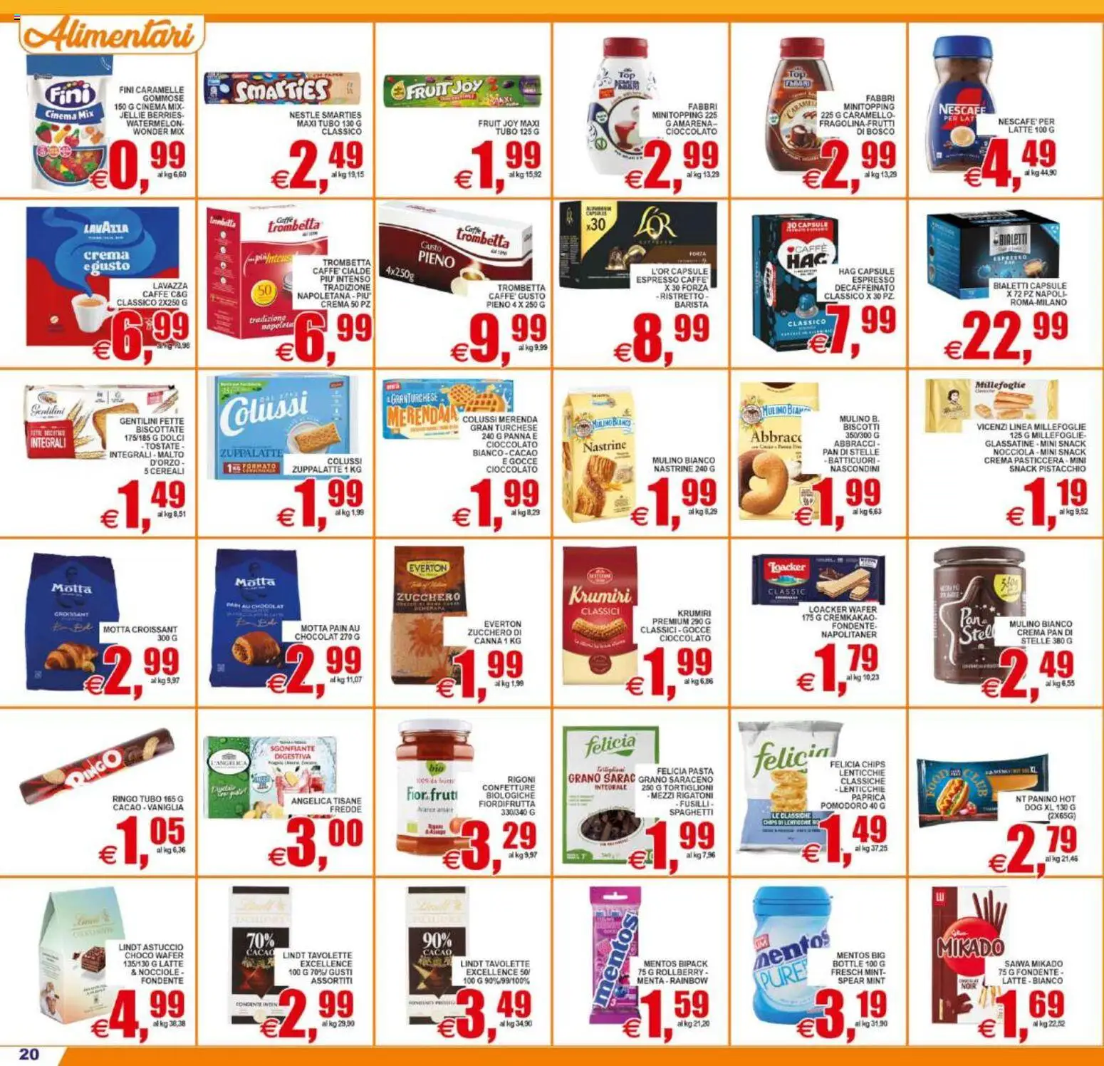 Volantino Pewex del 10/07/2026 | Pagina: 20 | Prodotti: Panna, Pasta, Croissant, Cacao