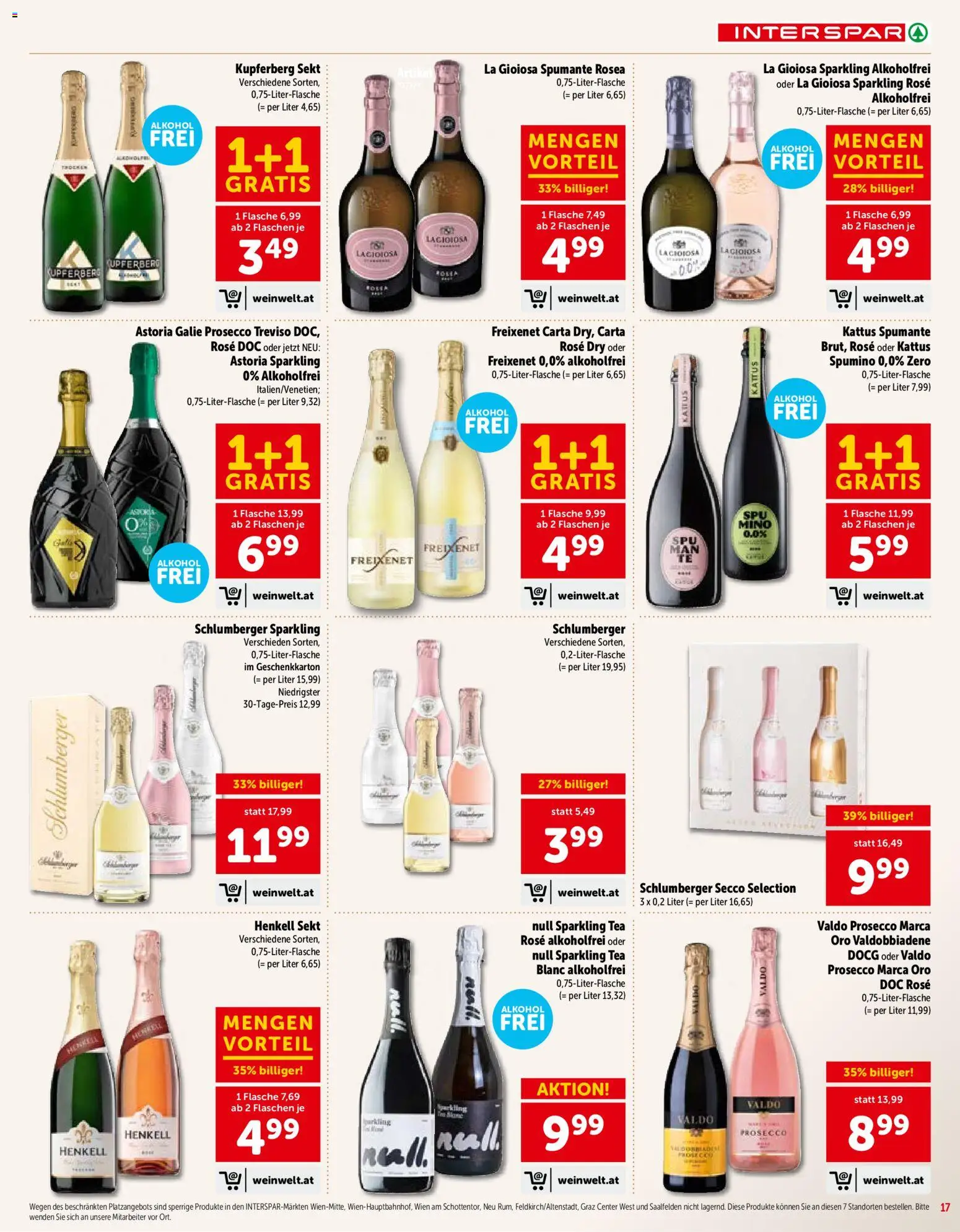 Interspar Geschenke - Paradies gültig ab 15.10.2026 | Seite: 17 | Produkte: Prosecco