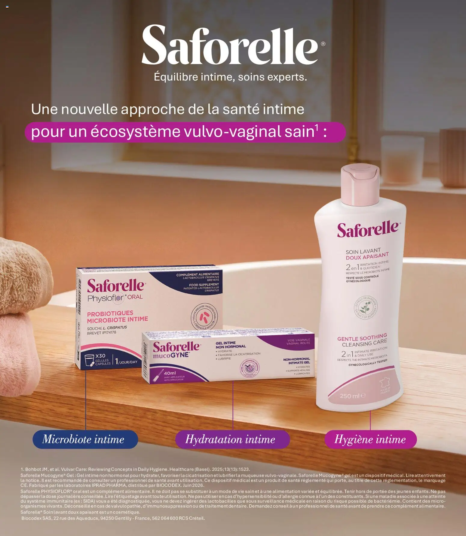 {H1} | Page: 12 | Produits: Gel intime, Capsules, Probiotiques, Hygiène