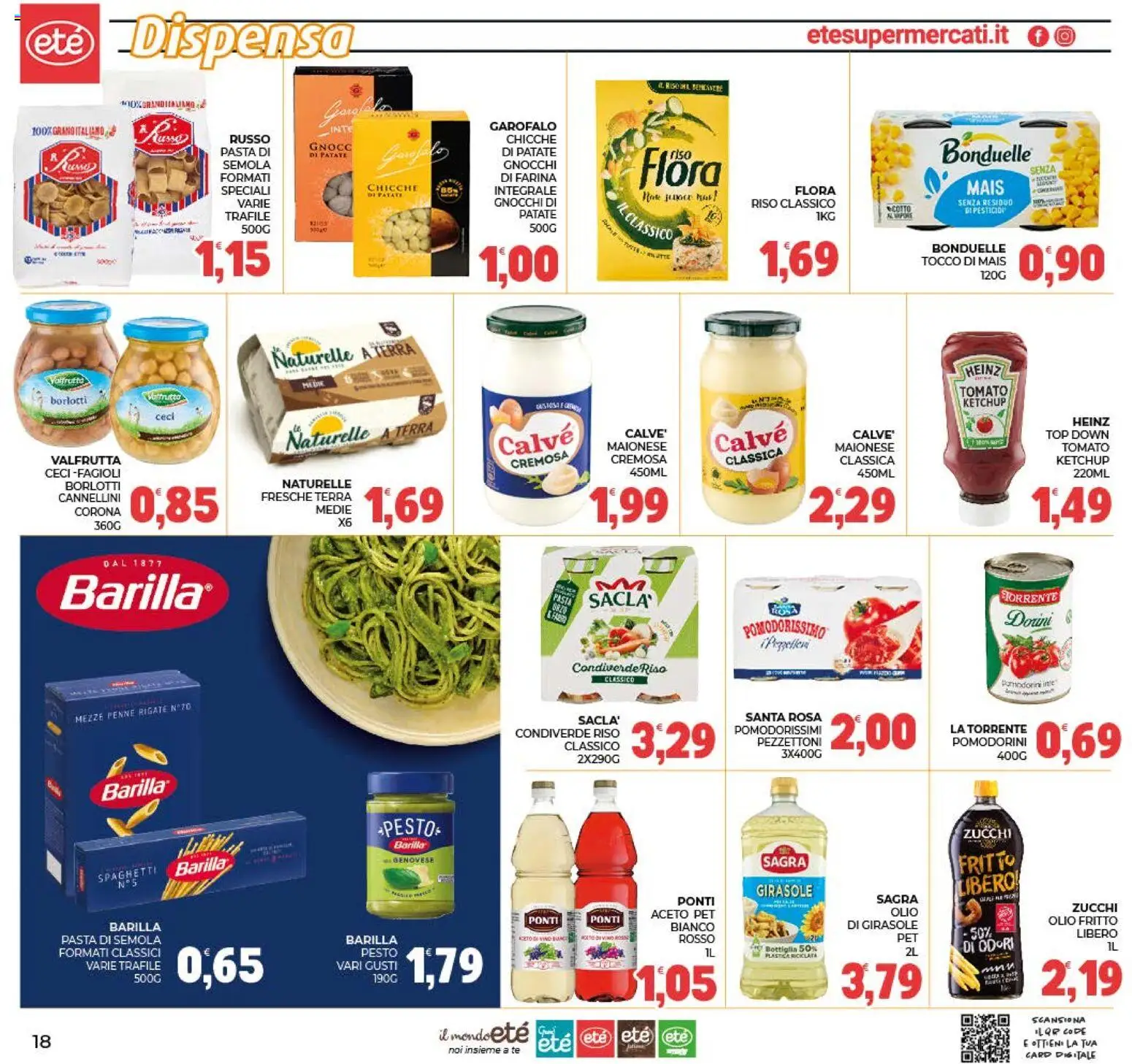 Volantino Eté del 19/08/2026 | Pagina: 18 | Prodotti: Pomodorini, Fagioli, Patate, Top