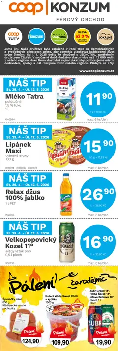 Náhled letáku Konzum leták od 29.04.2026