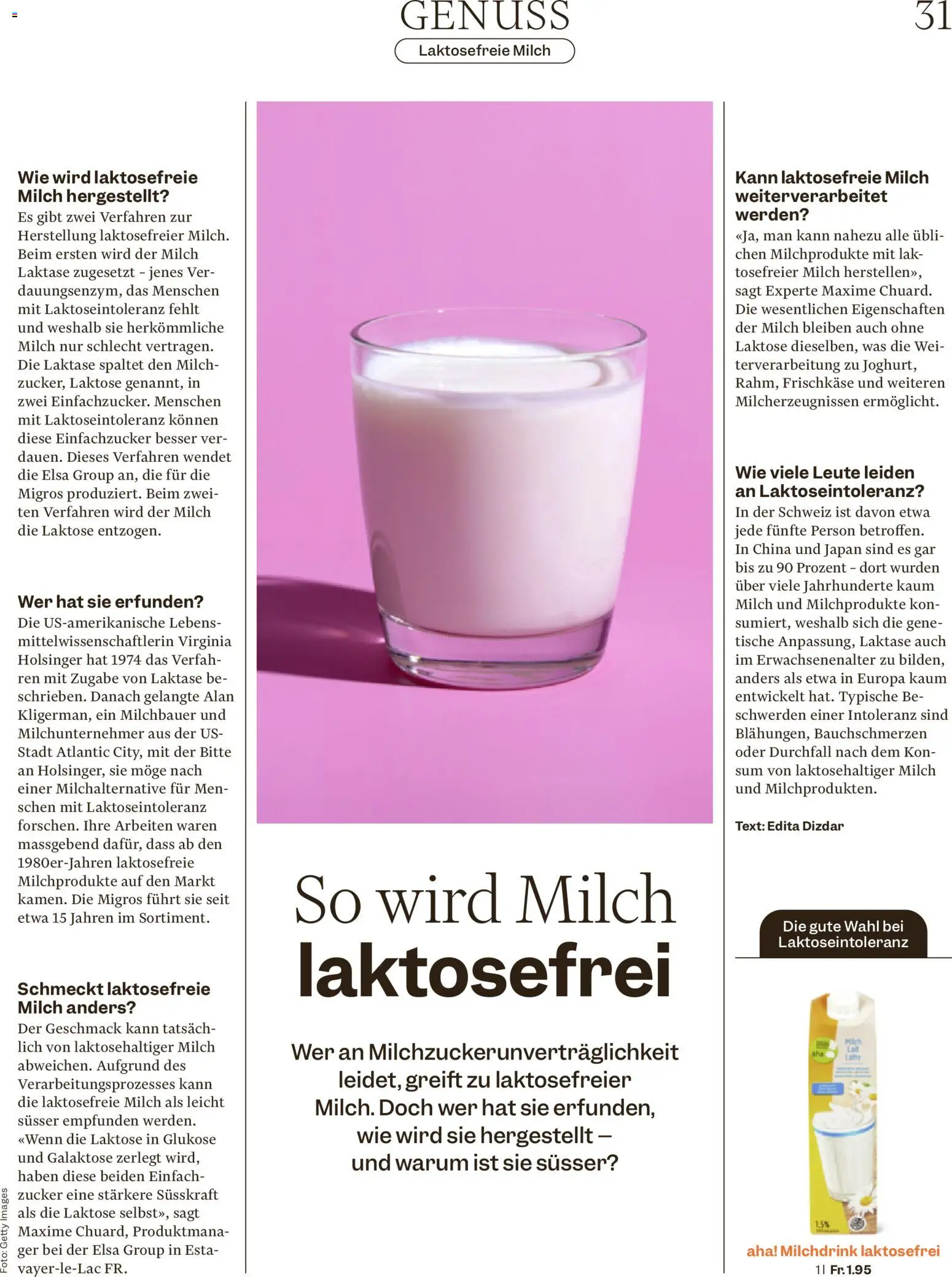Migros aktionen Magazin – gültig ab 06.05.2026 | Seite: 31 | Produkte: Milch, Zucker