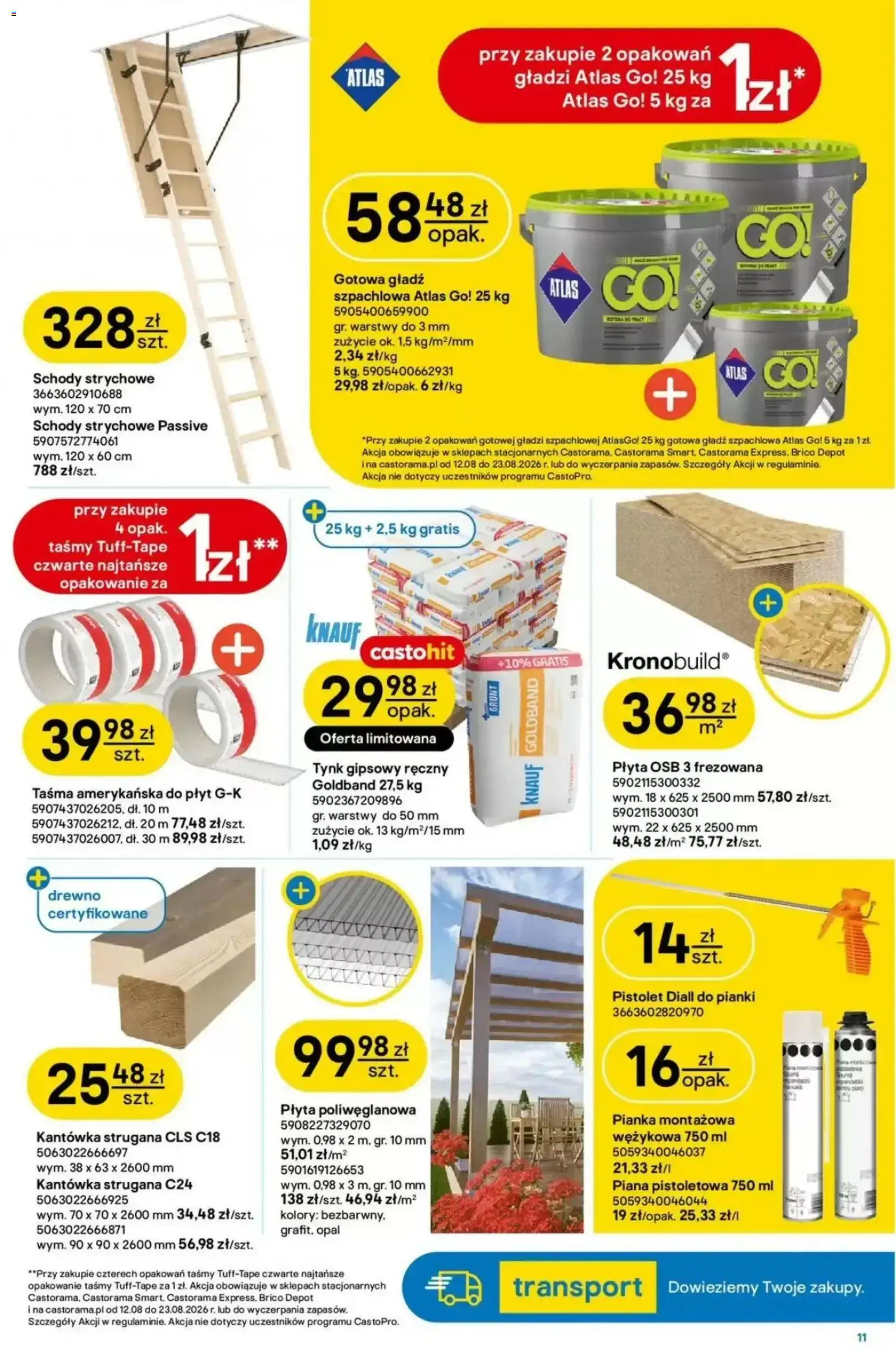 Castorama gazetka od 12.08.2026 | Strona: 11 | Produkty: Pianki, Piana