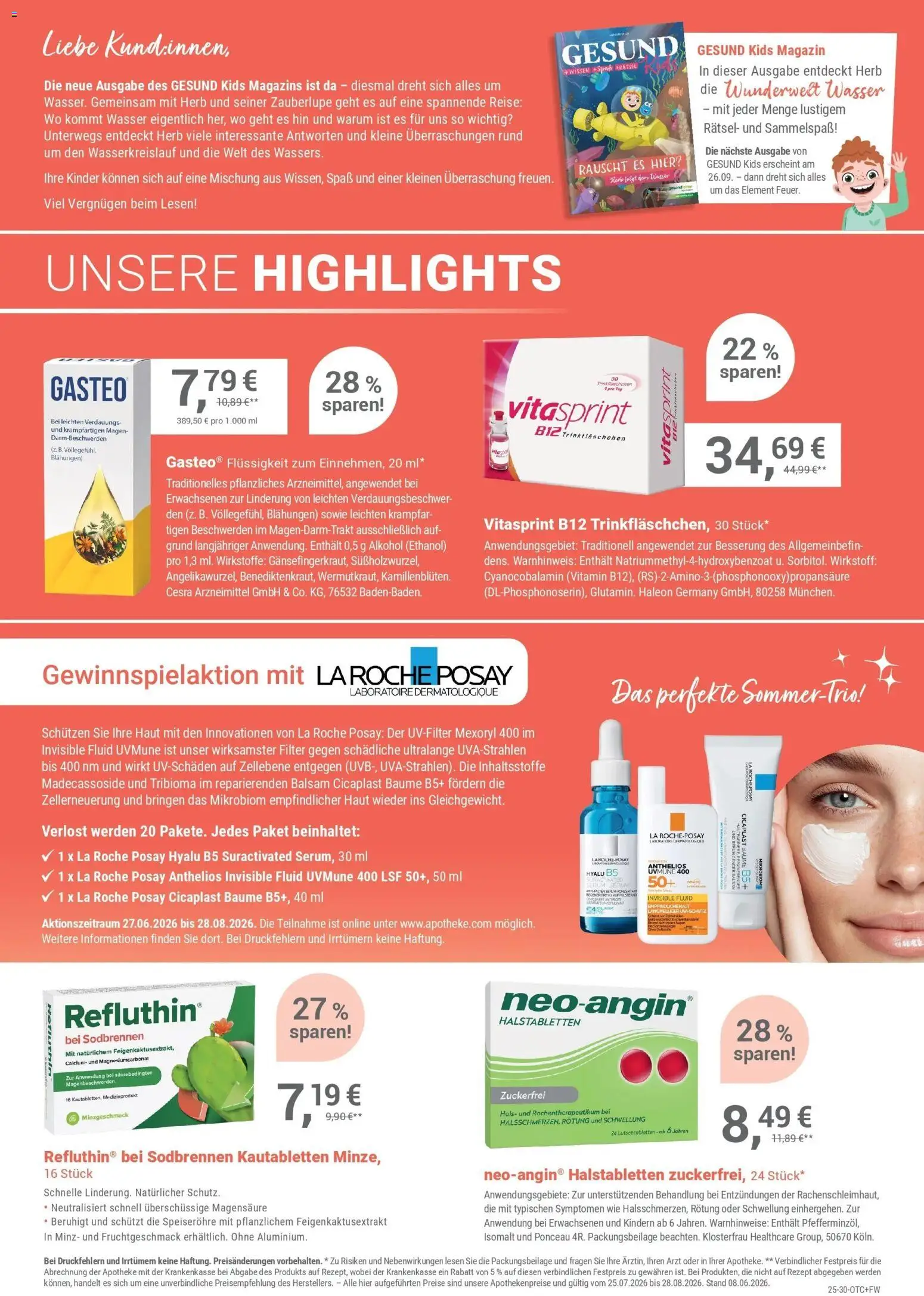 Angebote - Ihre Apotheke vor Ort: Jetzt alle Angebote auch online entdecken! (ab 25.07.2026) zum Blättern | Seite: 2 | Produkte: Wasser, Serum