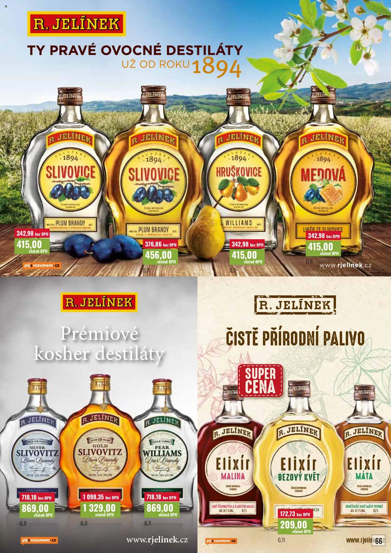 Ratio leták od 01.05.2026 | Strana: 67 | Produkty: Hruškovice, Brandy, Slivovice, Jelínek