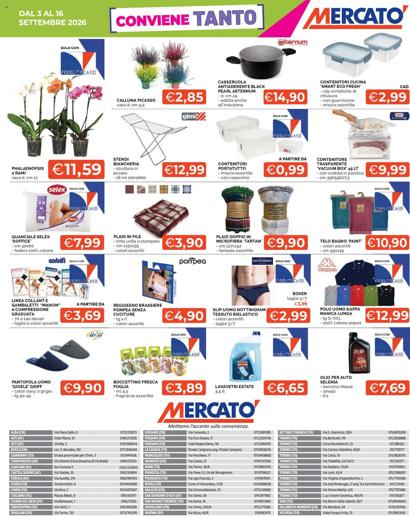 Volantino Mercatò del 03/09/2026 | Pagina: 2 | Prodotti: Plaid, Collant, Bagno, Guanciale