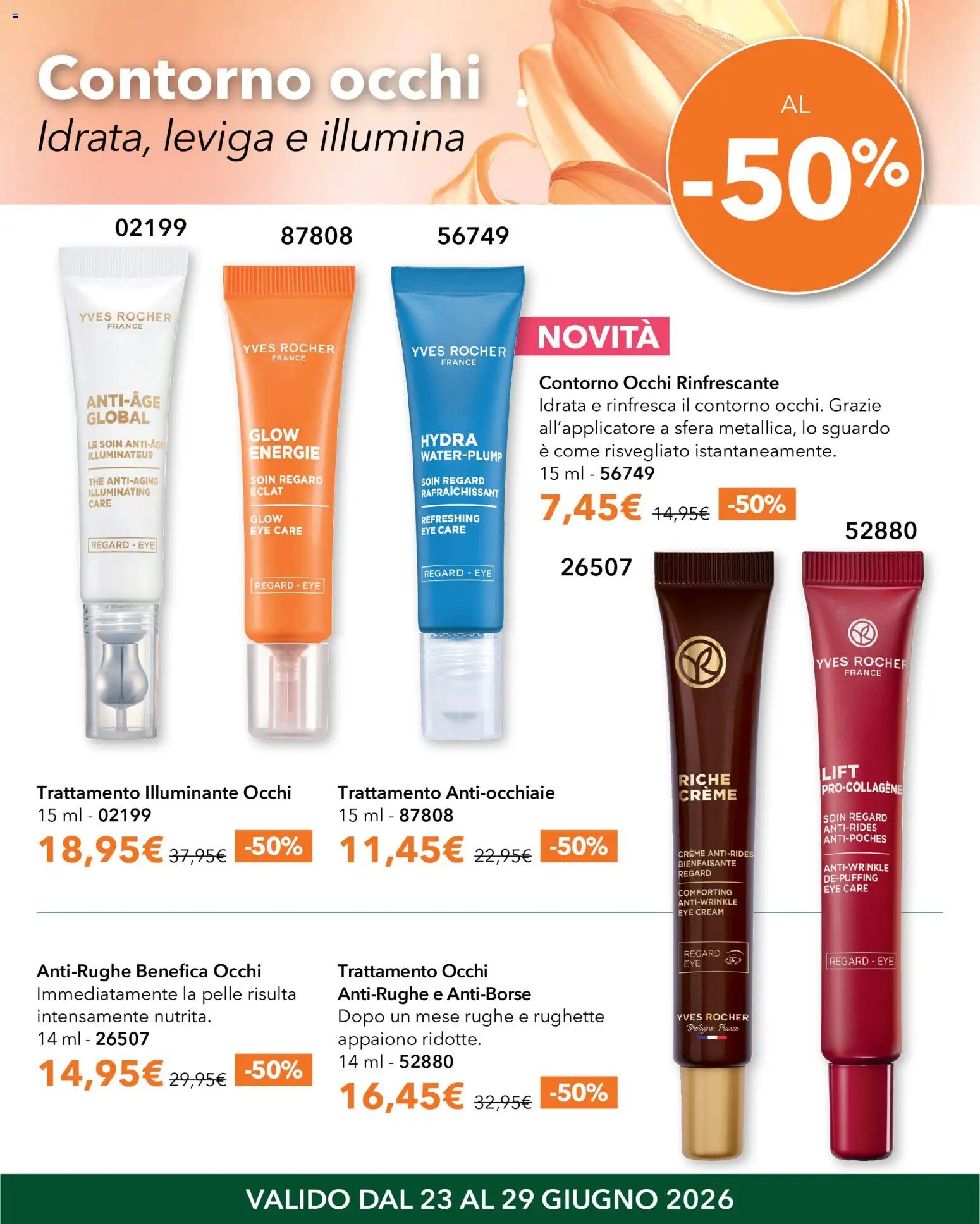Volantino Yves Rocher del 23/06/2026 | Pagina: 7 | Prodotti: Illuminante, The