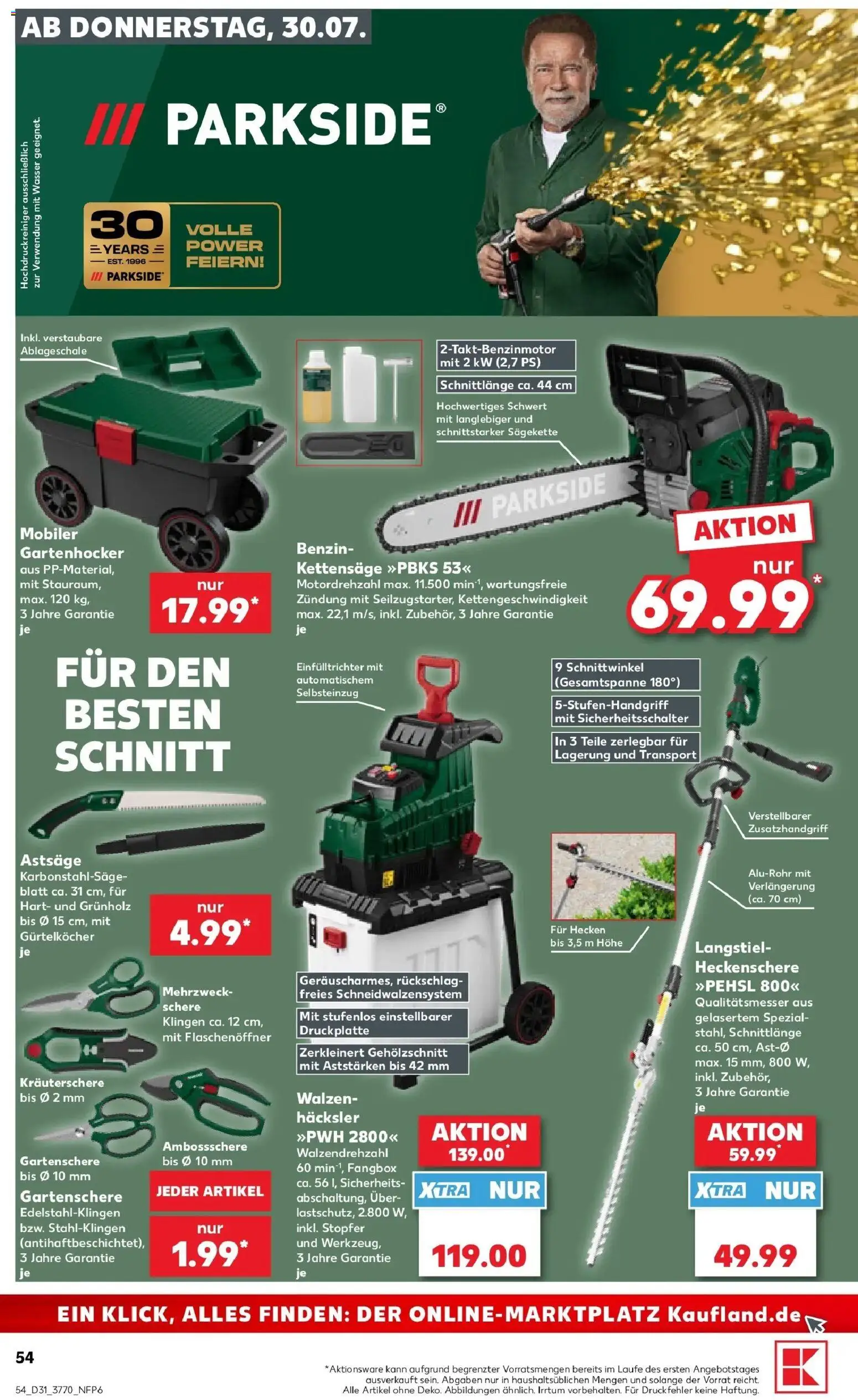 Kaufland Prospekt Eisenhüttenstadt – gültig ab 30.07.2026 | Seite: 54 | Produkte: Wasser, Hochdruckreiniger