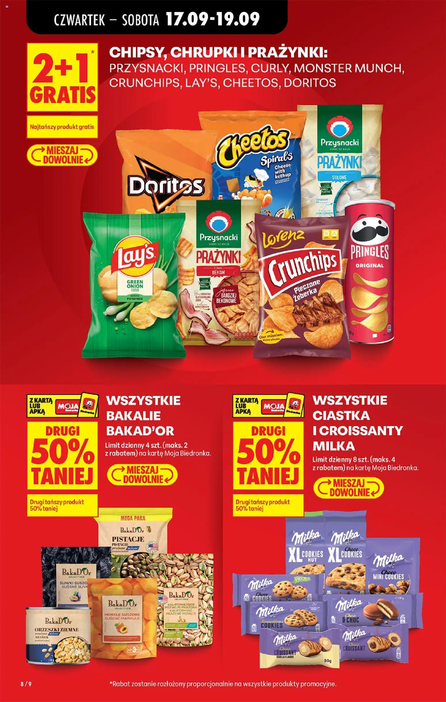 Biedronka gazetka od czwartku od 17.09.2026 | Strona: 16 | Produkty: Ketchup, Pistacje, Doritos, Śliwki