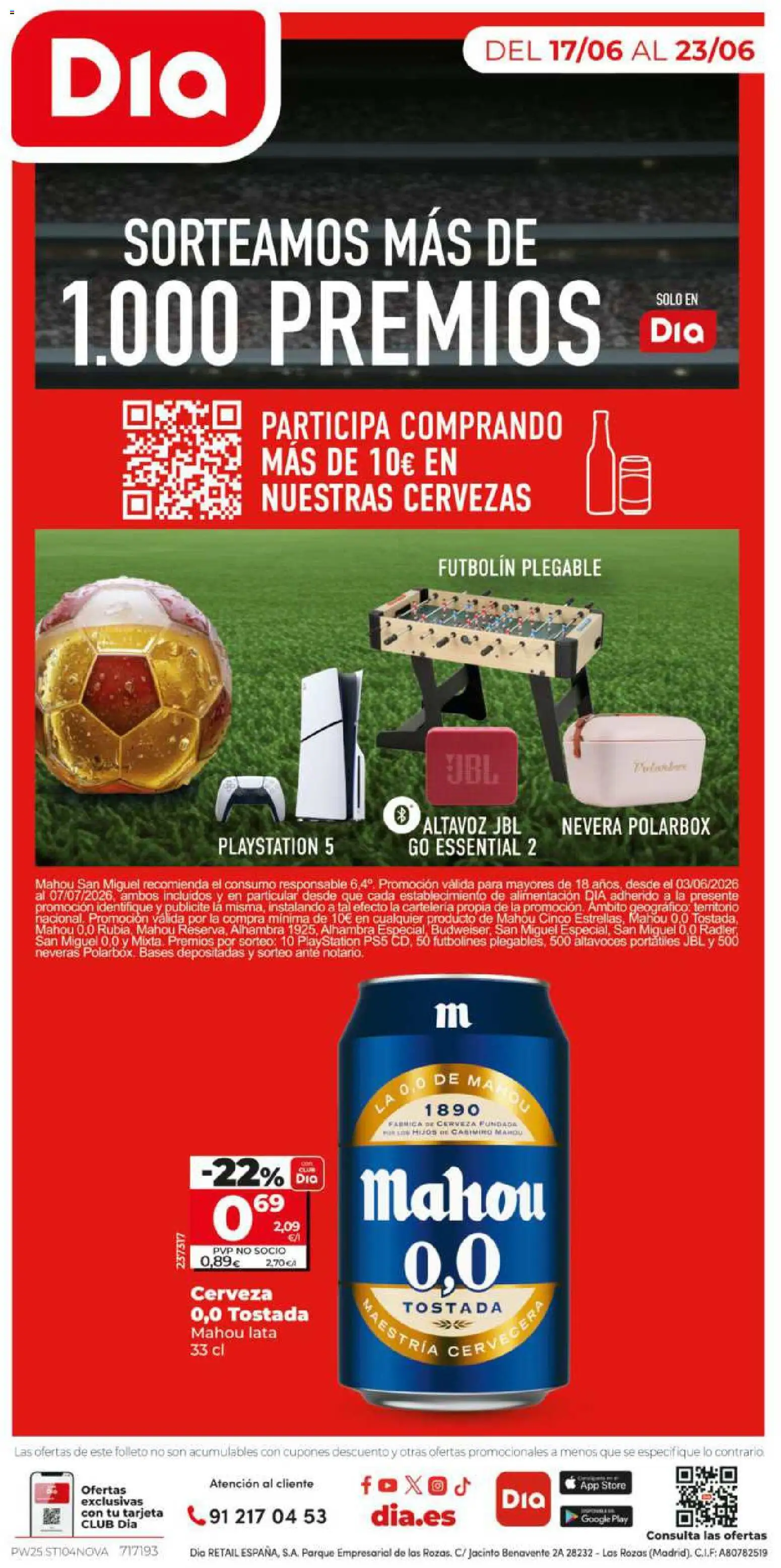 Dia - folleto Market │ válido desde el 17.06.2026 | Página: 12 | Productos: Cerveza, Altavoces, Altavoz, Nevera