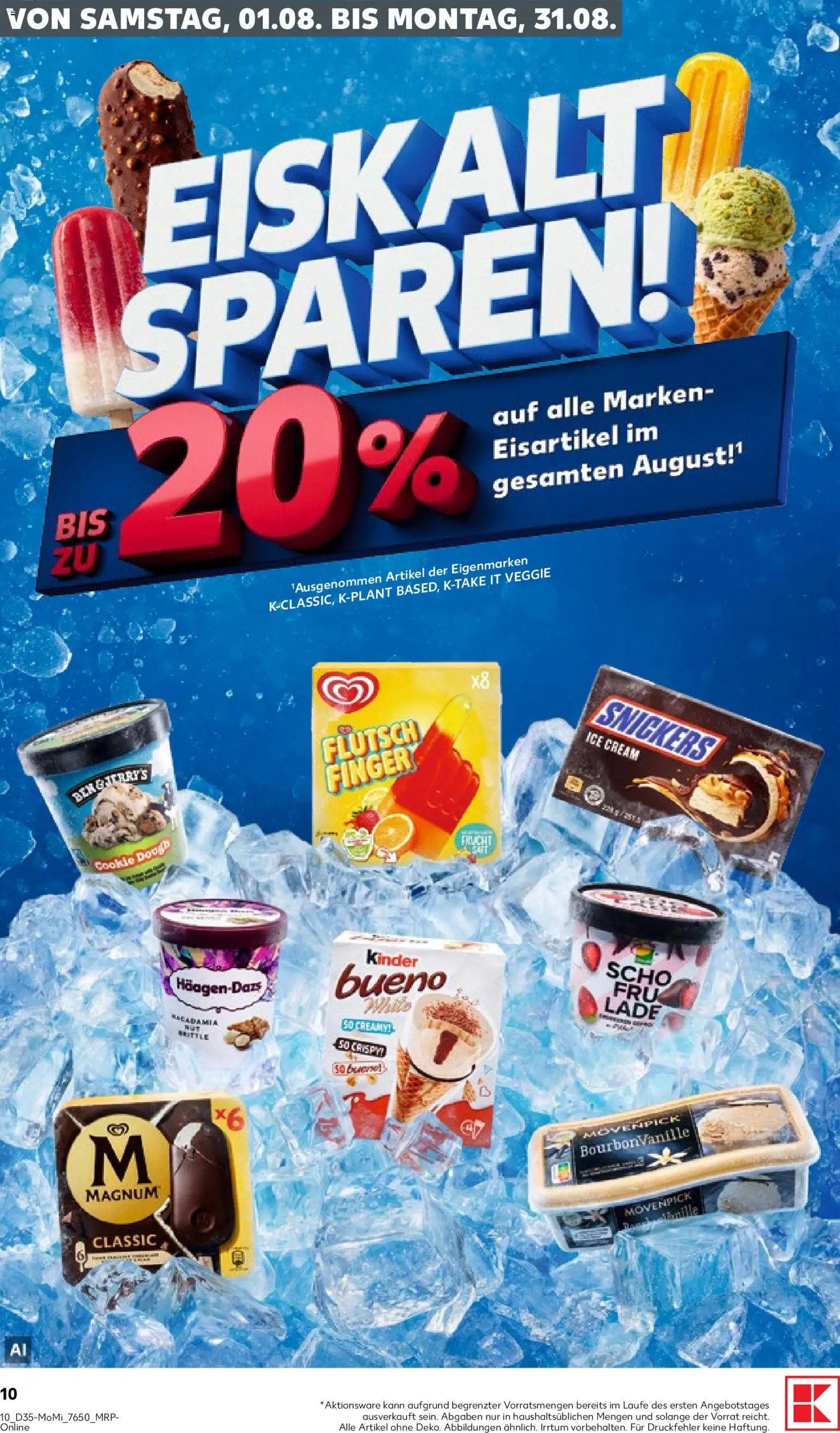 {H1} | Pagina: 10 | Producten: Kinder, Snickers, Magnum