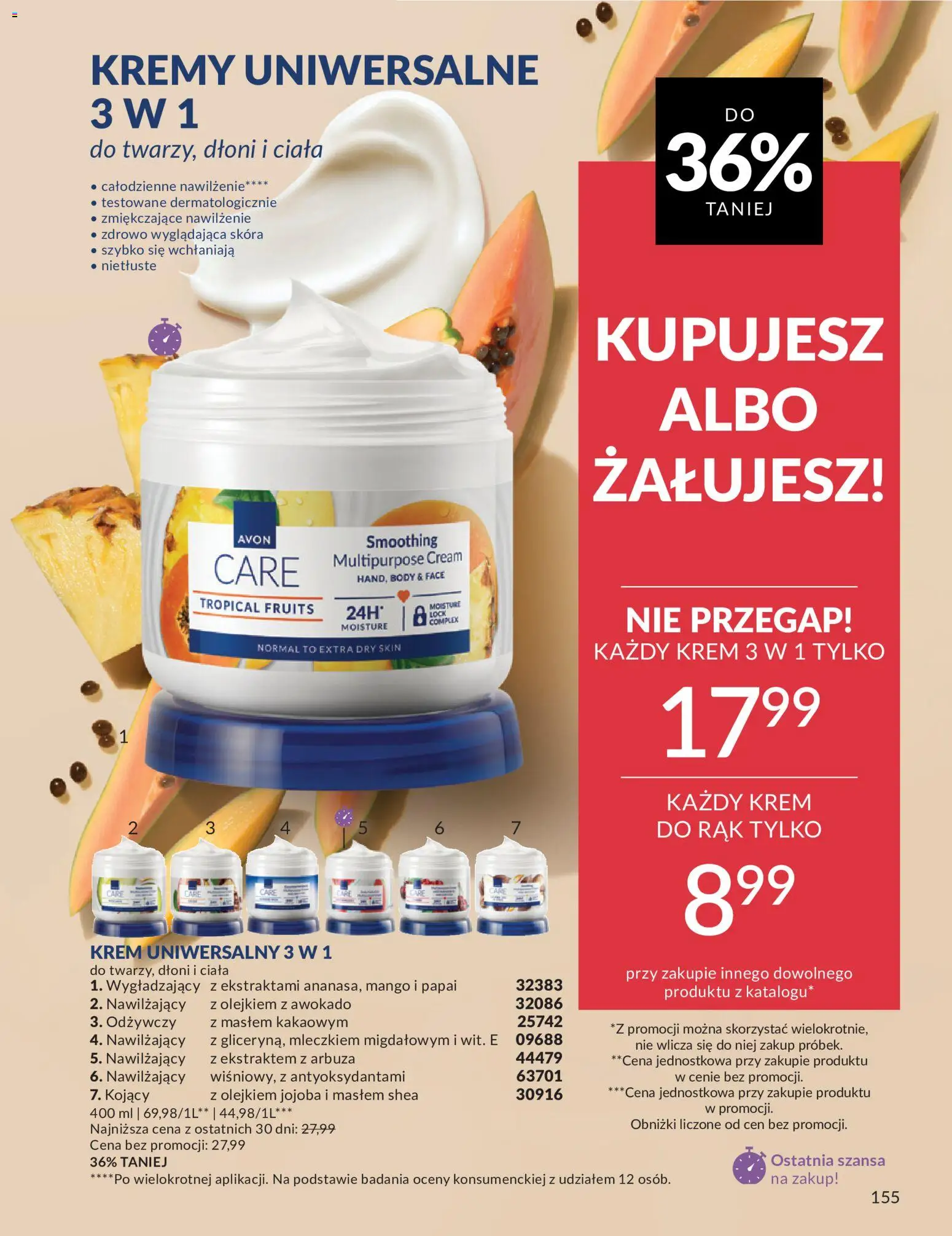 Avon Katalog 6 2026 od 01.06.2026 | Strona: 155 | Produkty: Mango, Body, Krem, Awokado