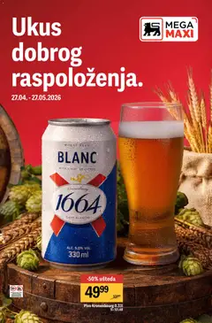 Mega Maxi katalog Ukus dobrog raspoloženja - pregled Mega Maxi kataloga - važi od 27.04.2026