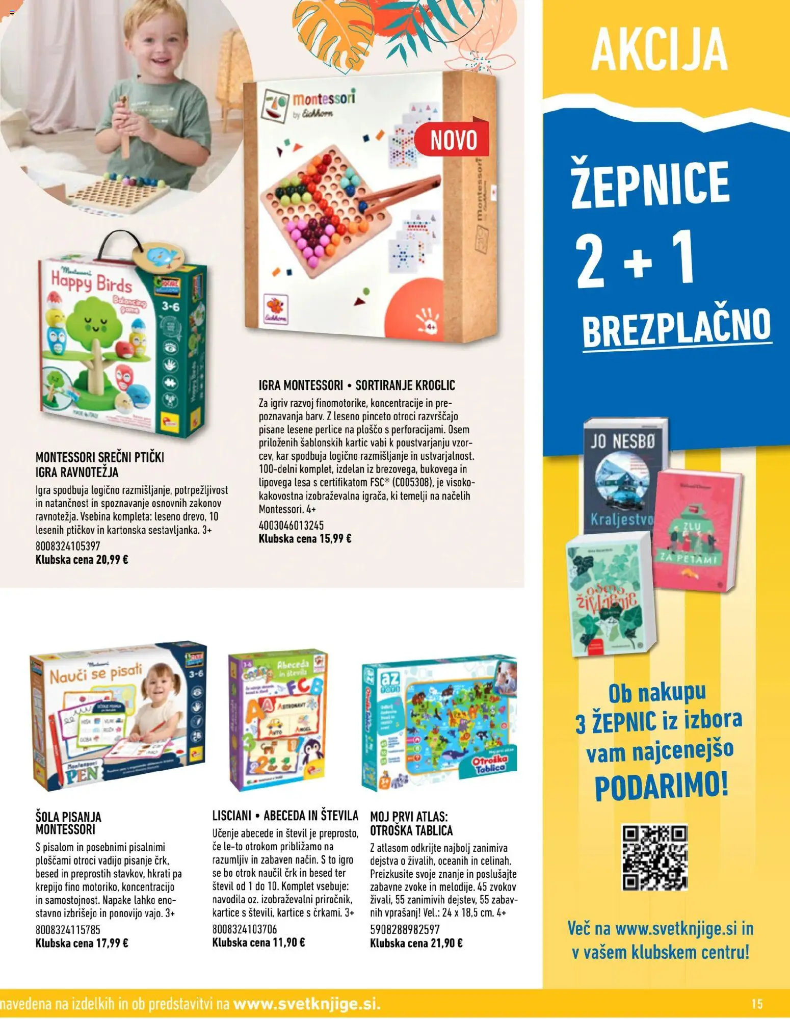 Novi Svet knjige katalog ponudbe – veljaven od 01.09.2026 | Stran: 15 | Izdelki: Tablica, Igra