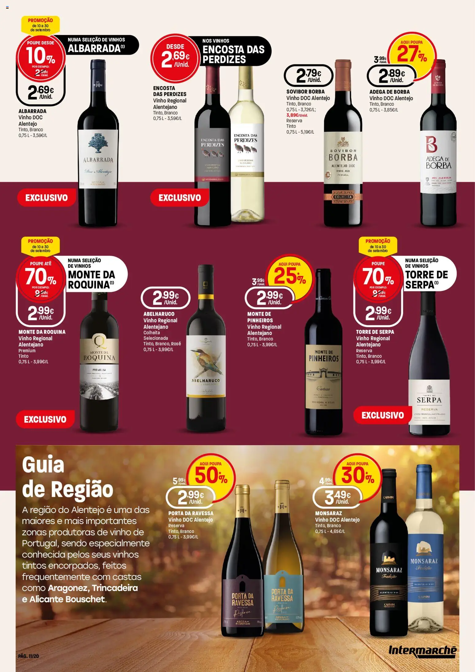 Intermarché folheto Especial Vinhos Contact │ válido de 10/09/2026 | Página: 11