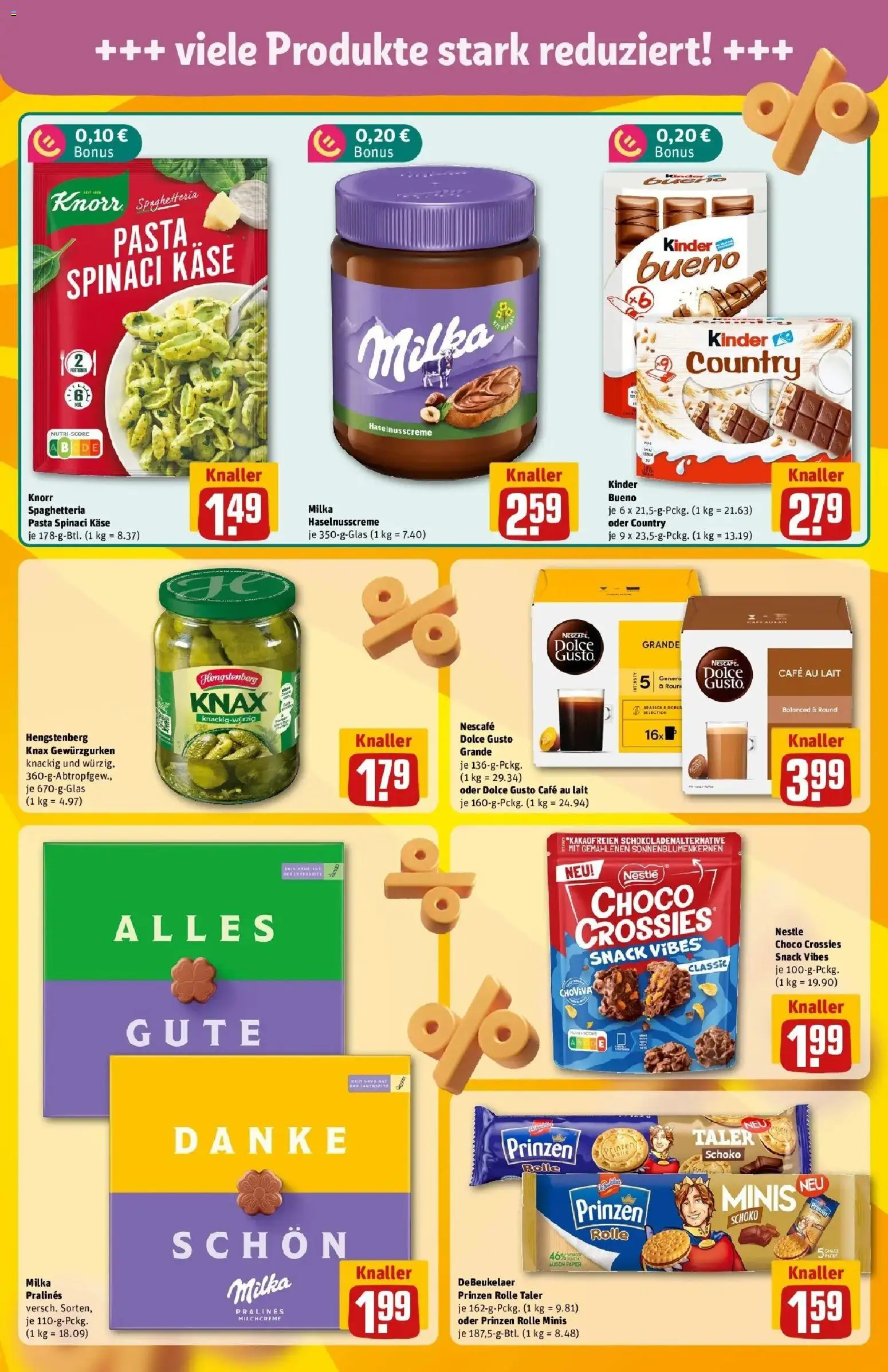 REWE Prospekt ab 10.08.2026 zum Blättern » Angebote | Seite: 17 | Produkte: Käse, Milka, Pasta, Dolce gusto