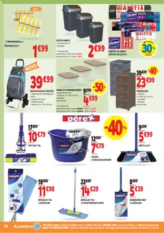 E.leclerc katalog akcije – veljaven od 26.08.2026 | Stran: 38 | Izdelki: Torba, Koš za smeti, Vedro, Voziček