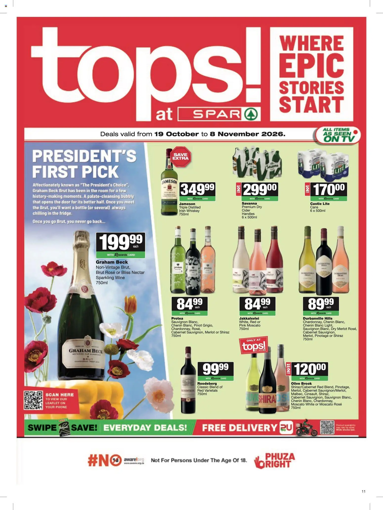 New Superspar catalogue – valid from 19/10/2026 | Page: 19 | Products: Phone, Cider, Wine, Whiskey