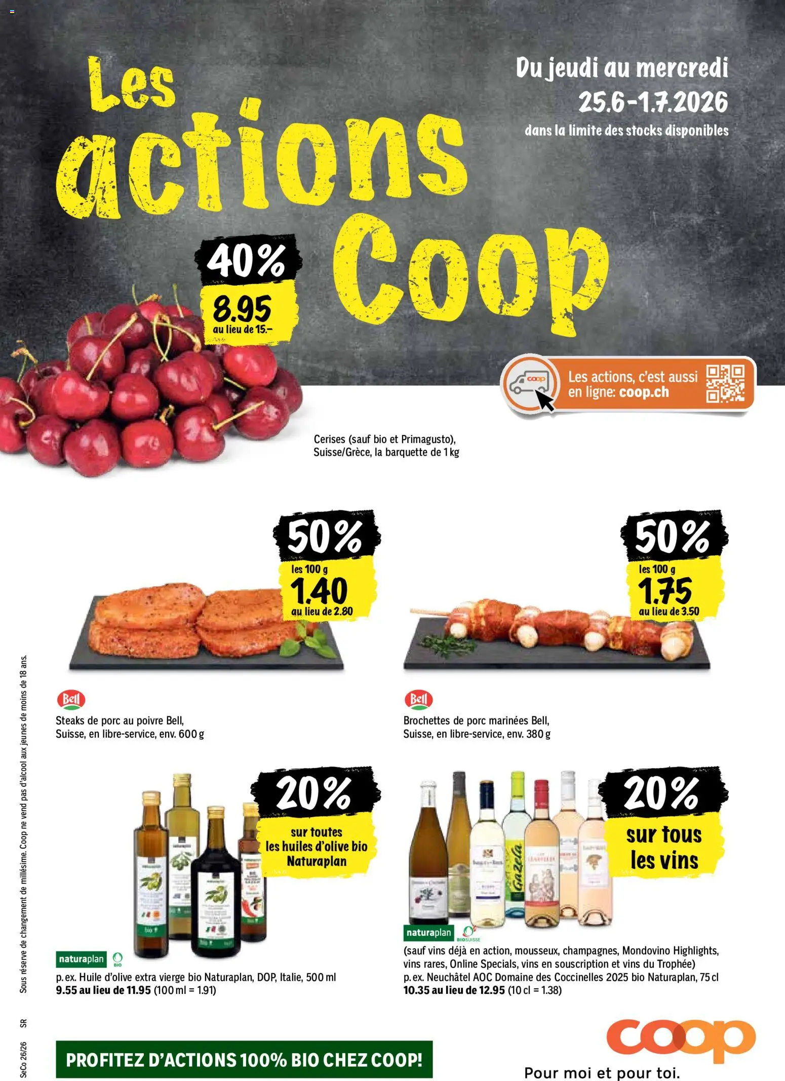 Coop aktionen FR – gültig ab 25.06.2026 | Seite: 1