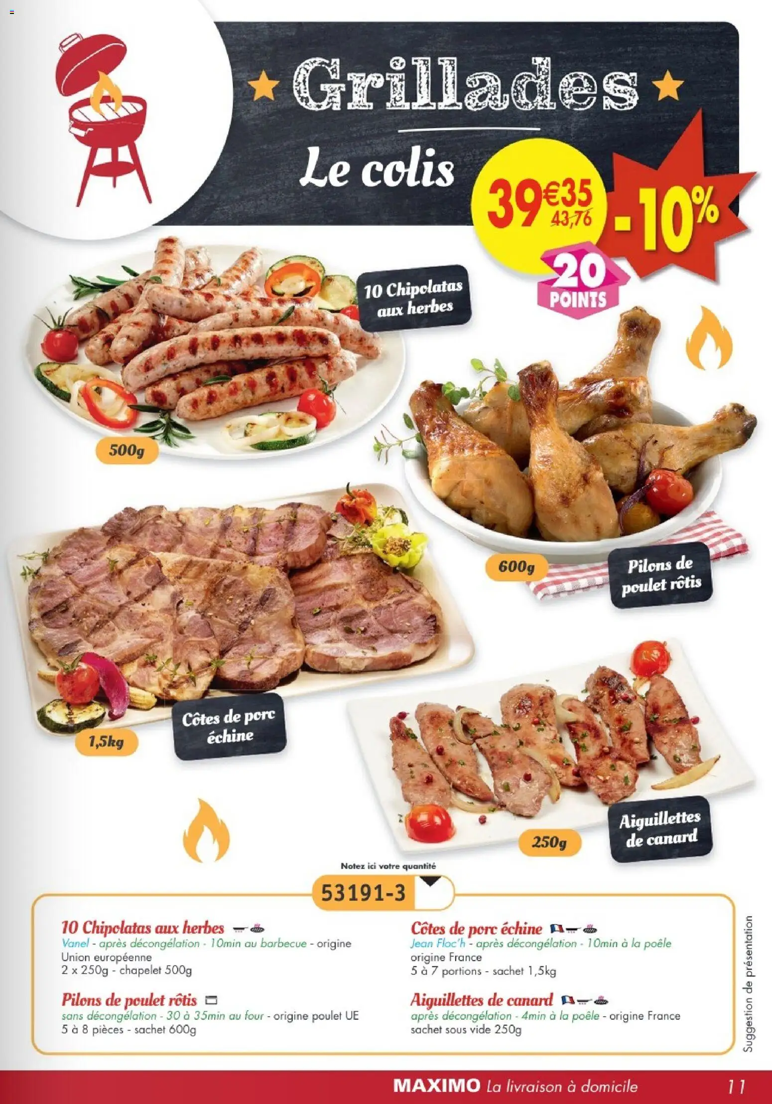 {H1} | Page: 11 | Produits: Barbecue, Four, Poêle, Porc