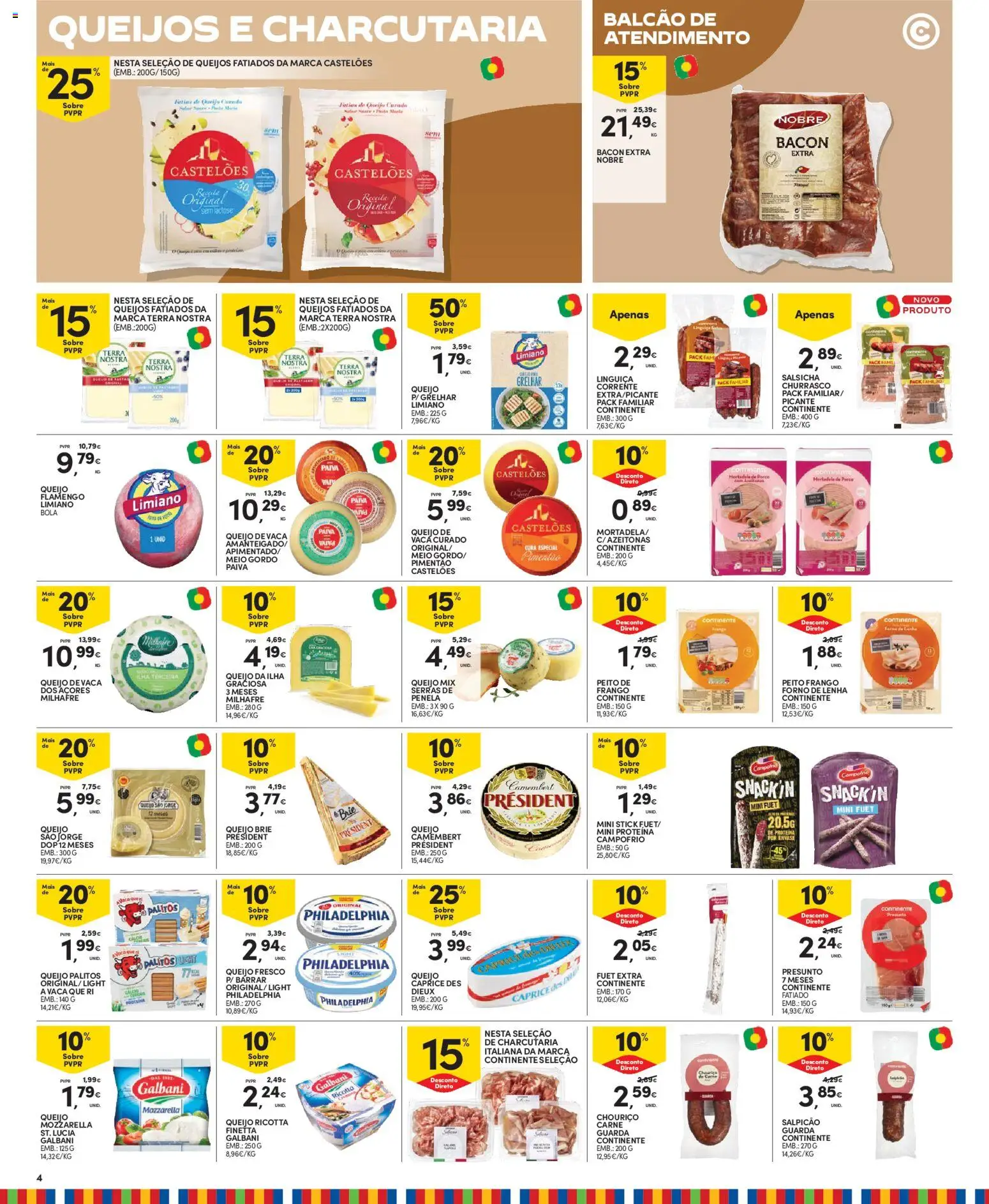 Continente Madeira │ válido de 04/08/2026 | Página: 4 | Produtos: Forno, Linguiça, Queijo, Proteina