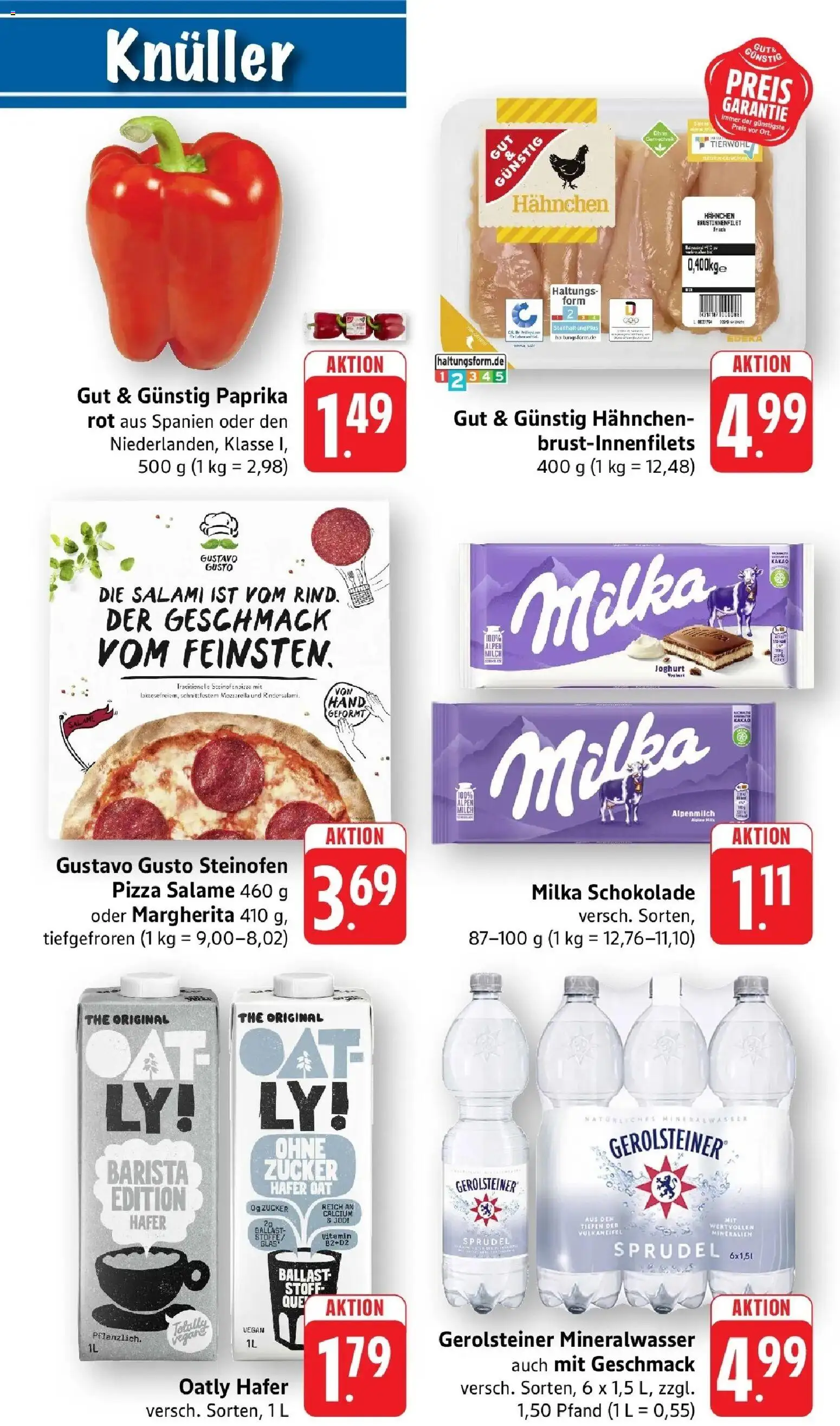 nah & gut Prospekt Sinsheim – gültig ab 31.08.2026 | Seite: 10 | Produkte: Mozzarella, Zucker, Oatly, Salami