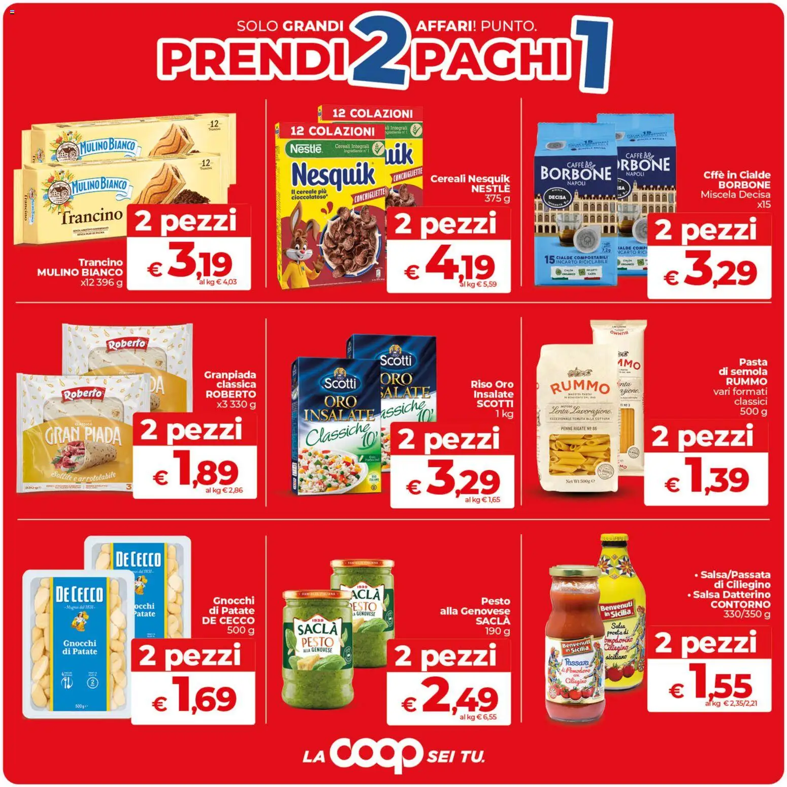 Volantino COOP del 11.06.2026 | Pagina: 3 | Prodotti: Cereali, Patate, Salsa, Pomodoro