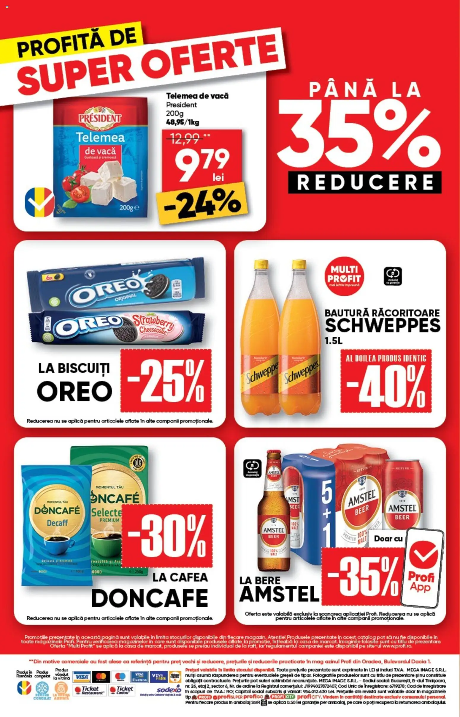 Noul catalog Profi – valabil de la 17.09.2026 | Pagină: 4 | Produse: Oreo, Bautura racoritoare, Vitrină, Biscuiți
