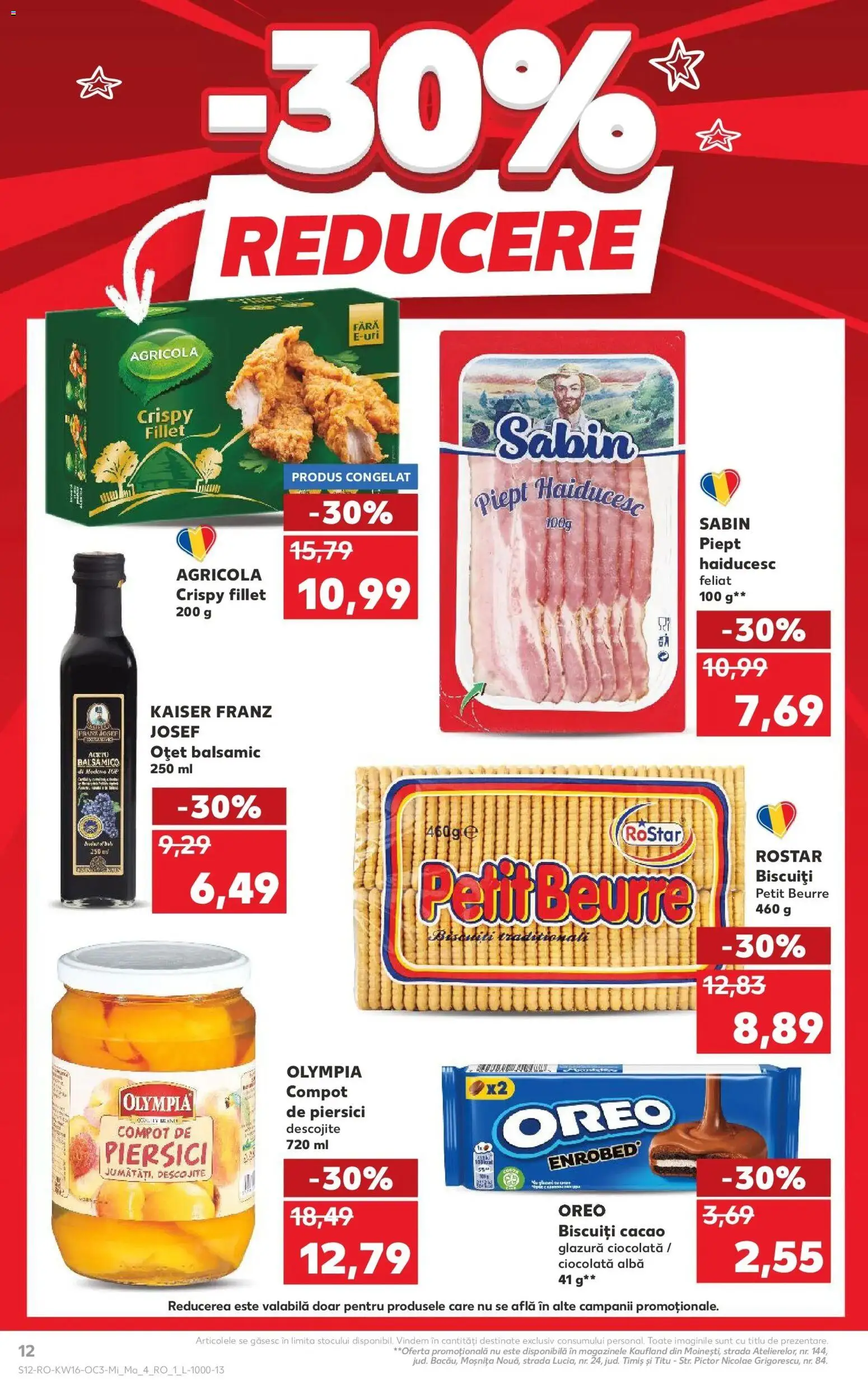 Noul catalog Kaufland – valabil de la 15.04.2026 | Pagină: 12 | Produse: Ciocolată, Compot, Cacao, Biscuiți