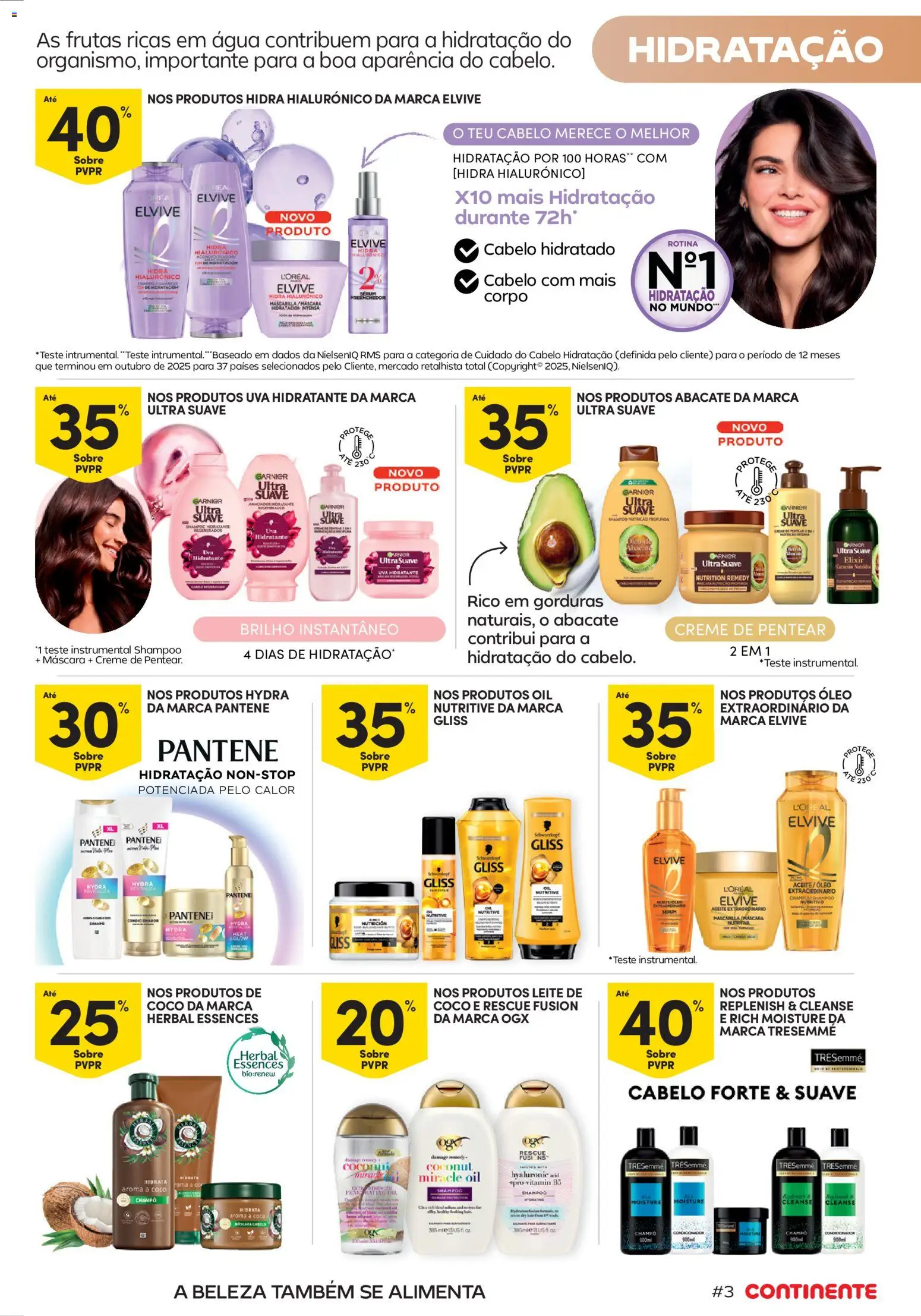 Continente Beleza Receita perfeita para um cabelo nutrido │ válido de 15/09/2026 | Página: 3