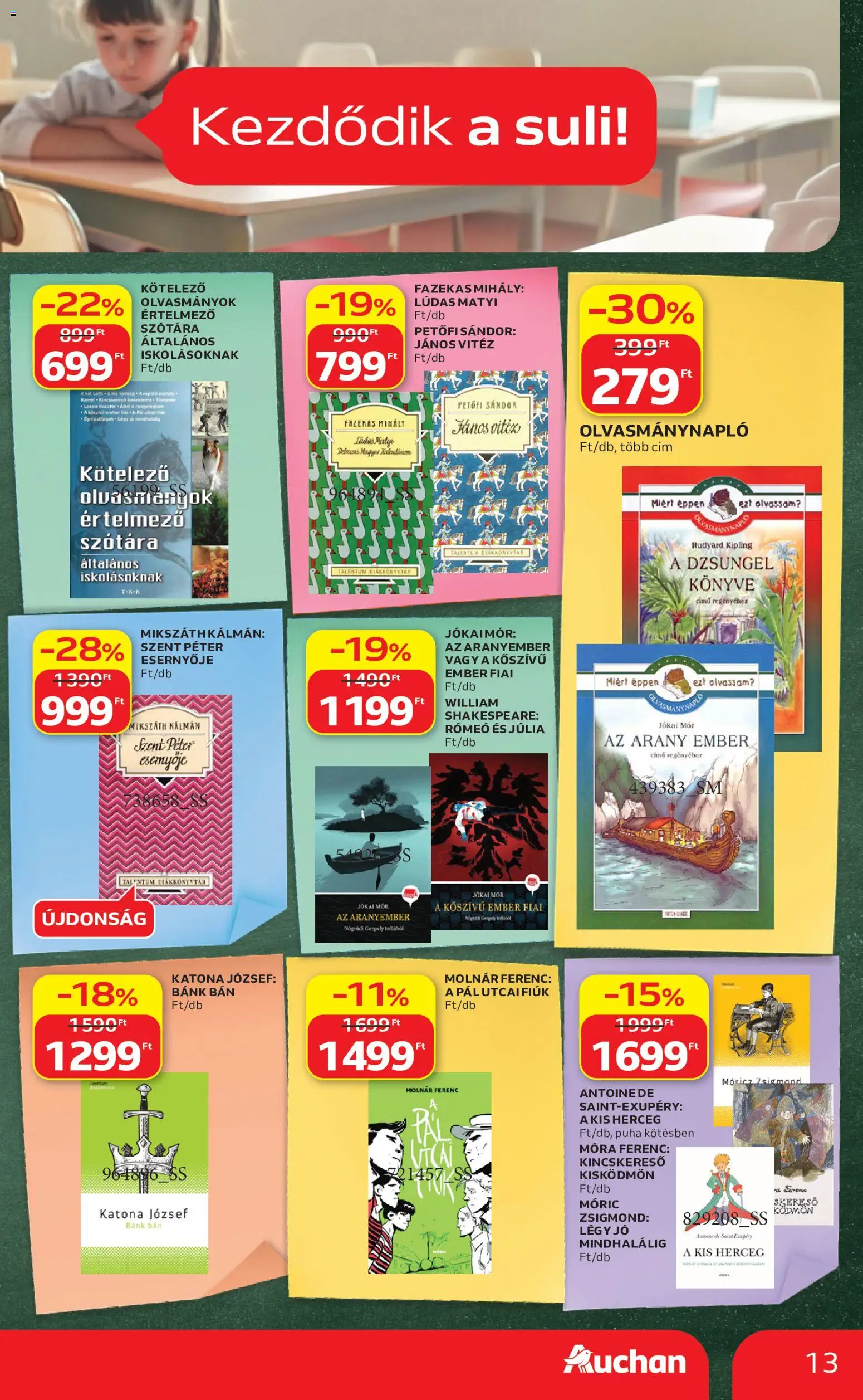 Auchan akciós ujság - amely érvényes a következő dátumtól: 2026.07.23. | Oldal: 13 | Termékek: Tök