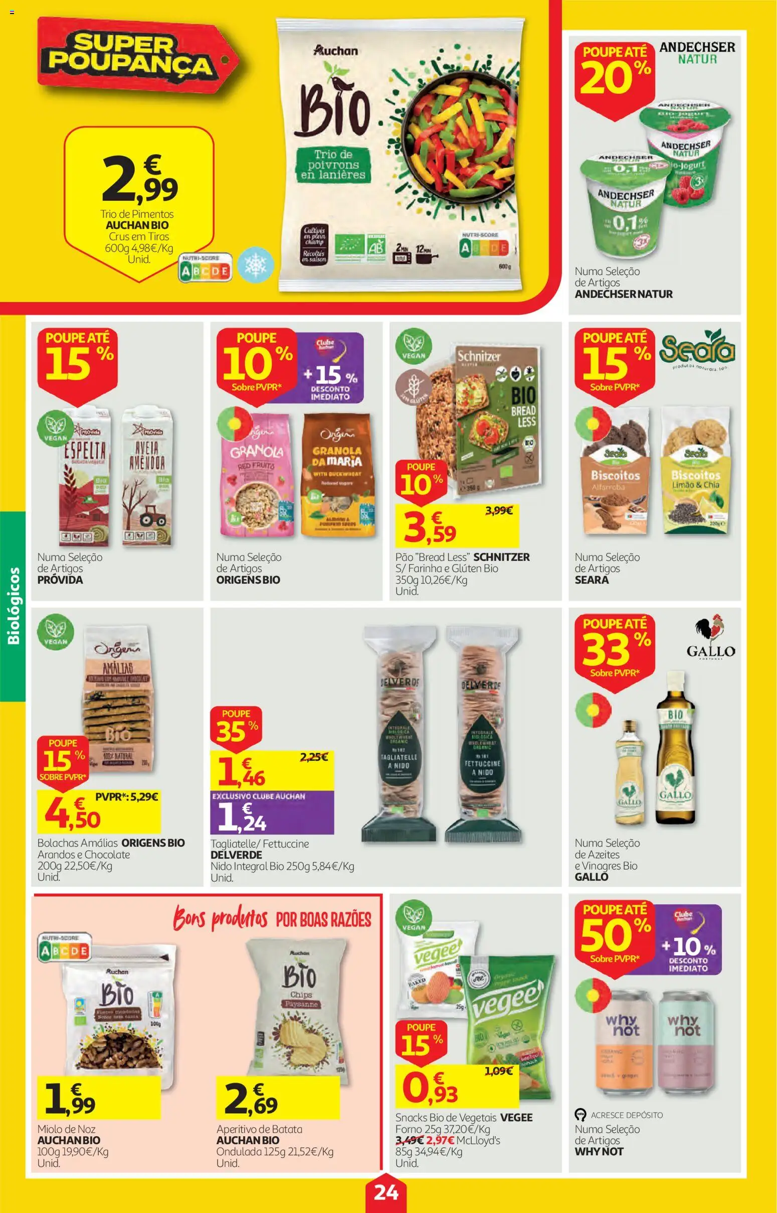 Auchan folheto │ válido de 22/10/2026 | Página: 24 | Produtos: Aveia, Granola, Bolachas, Chocolate
