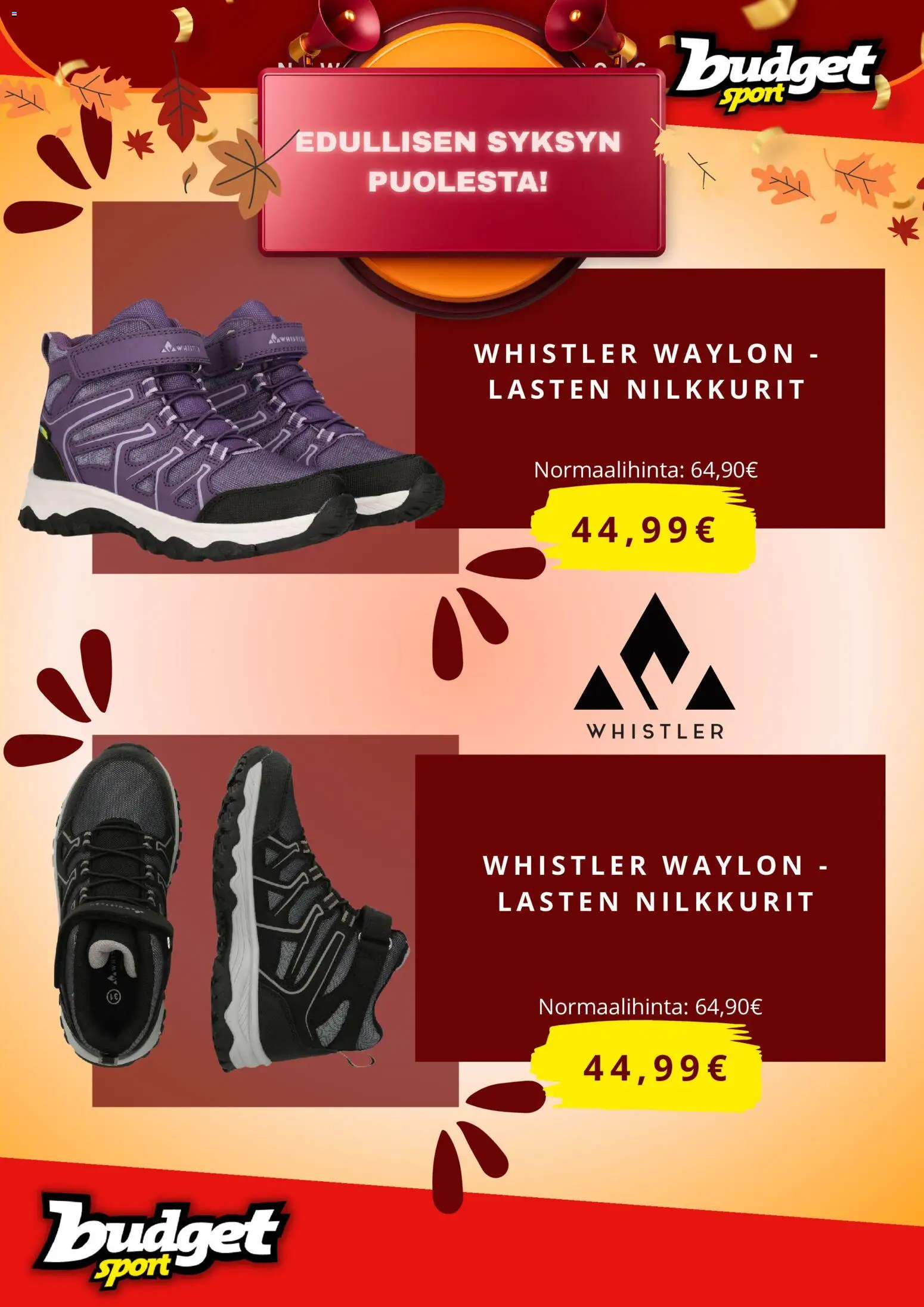 Budget Sport tarjoukset – voimassa 14/10/2026 alkaen | Sivu: 4 | Tuotteet: Nilkkurit