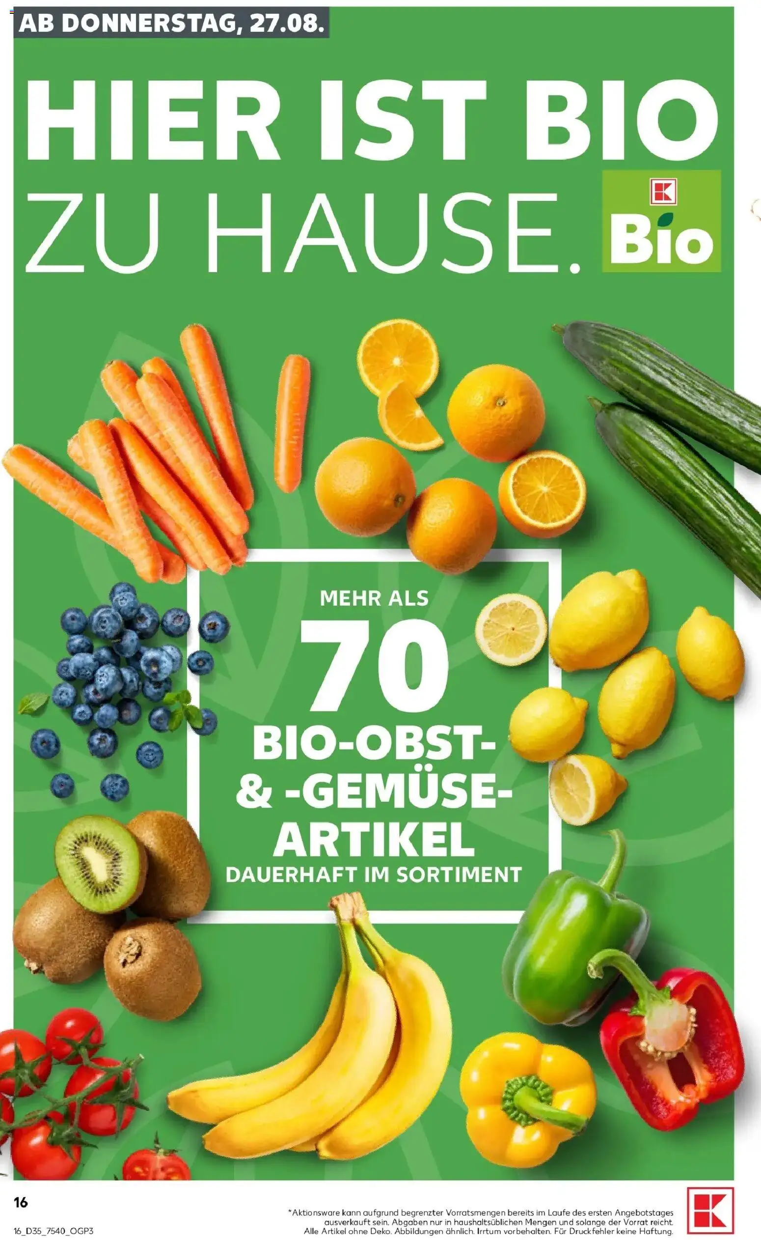 Prospekt Kaufland ab 24.08.2026 » Angebote Online zum Blättern | Seite: 27 | Produkte: Gemüse