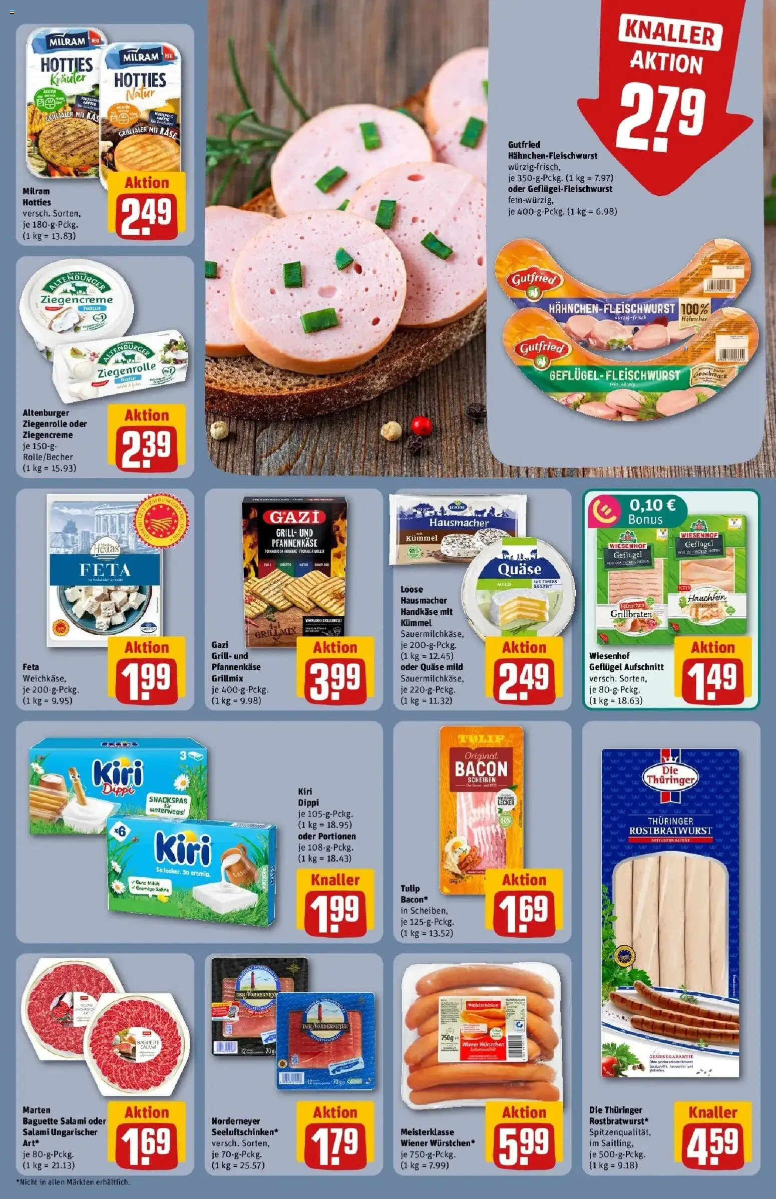 REWE Prospekt ab 03.08.2026 zum Blättern » Angebote | Seite: 13 | Produkte: Hahnchen, Feta, Käse, Milram