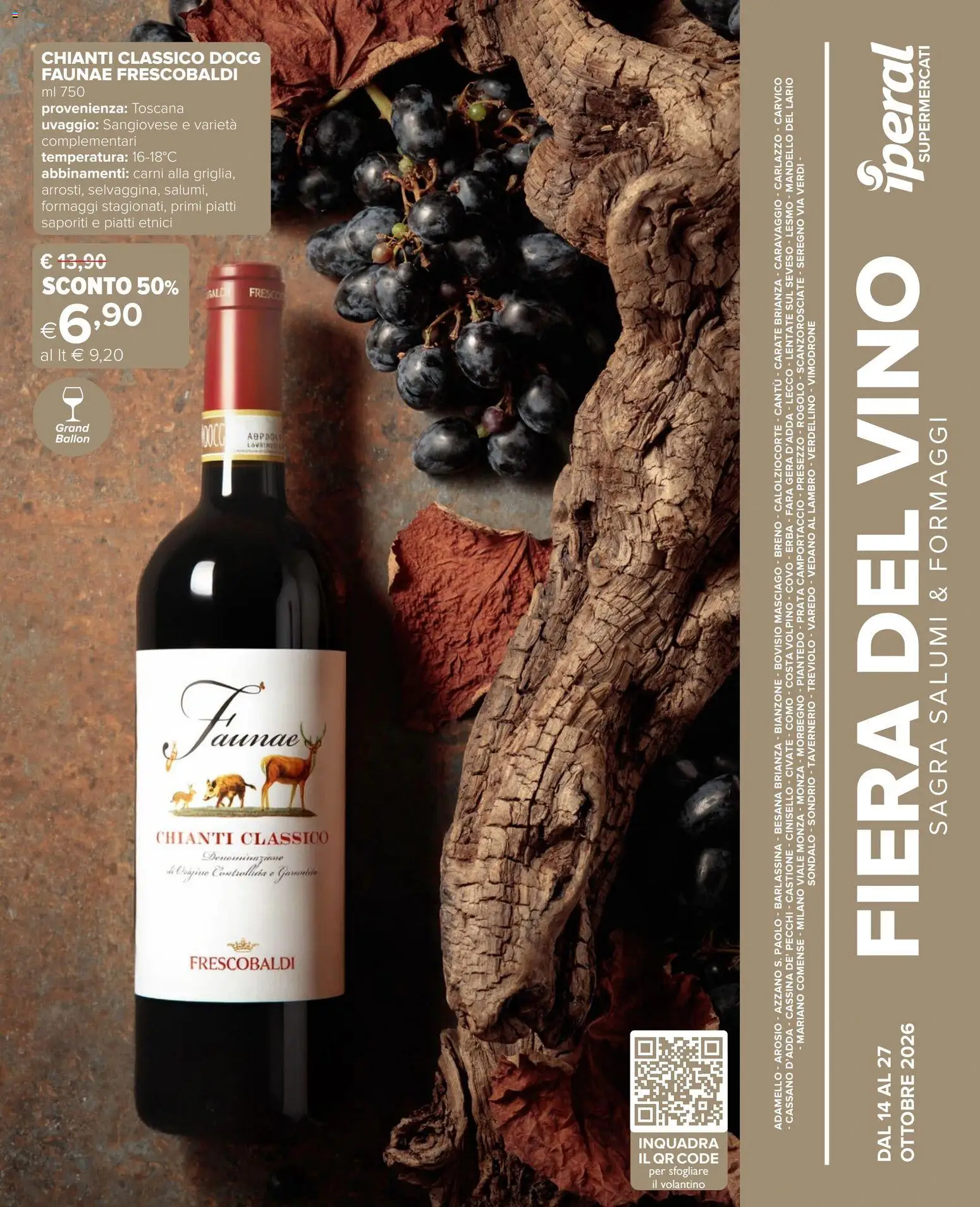 Volantino Iperal del 14/10/2026 | Pagina: 1 | Prodotti: Piatti, Vino
