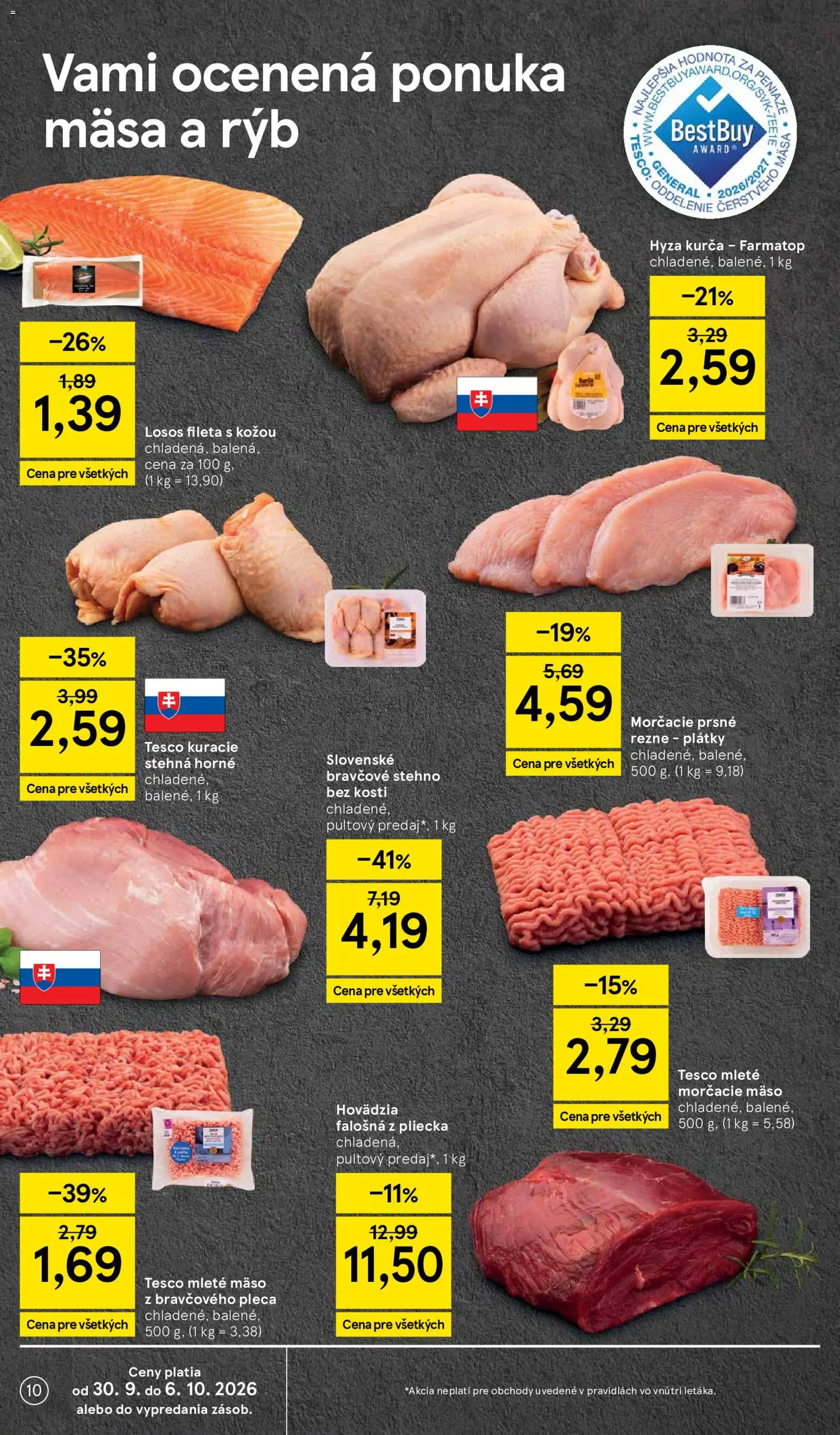 Nové Tesco akcie – leták je platný od 30.09.2026 | Strana: 10