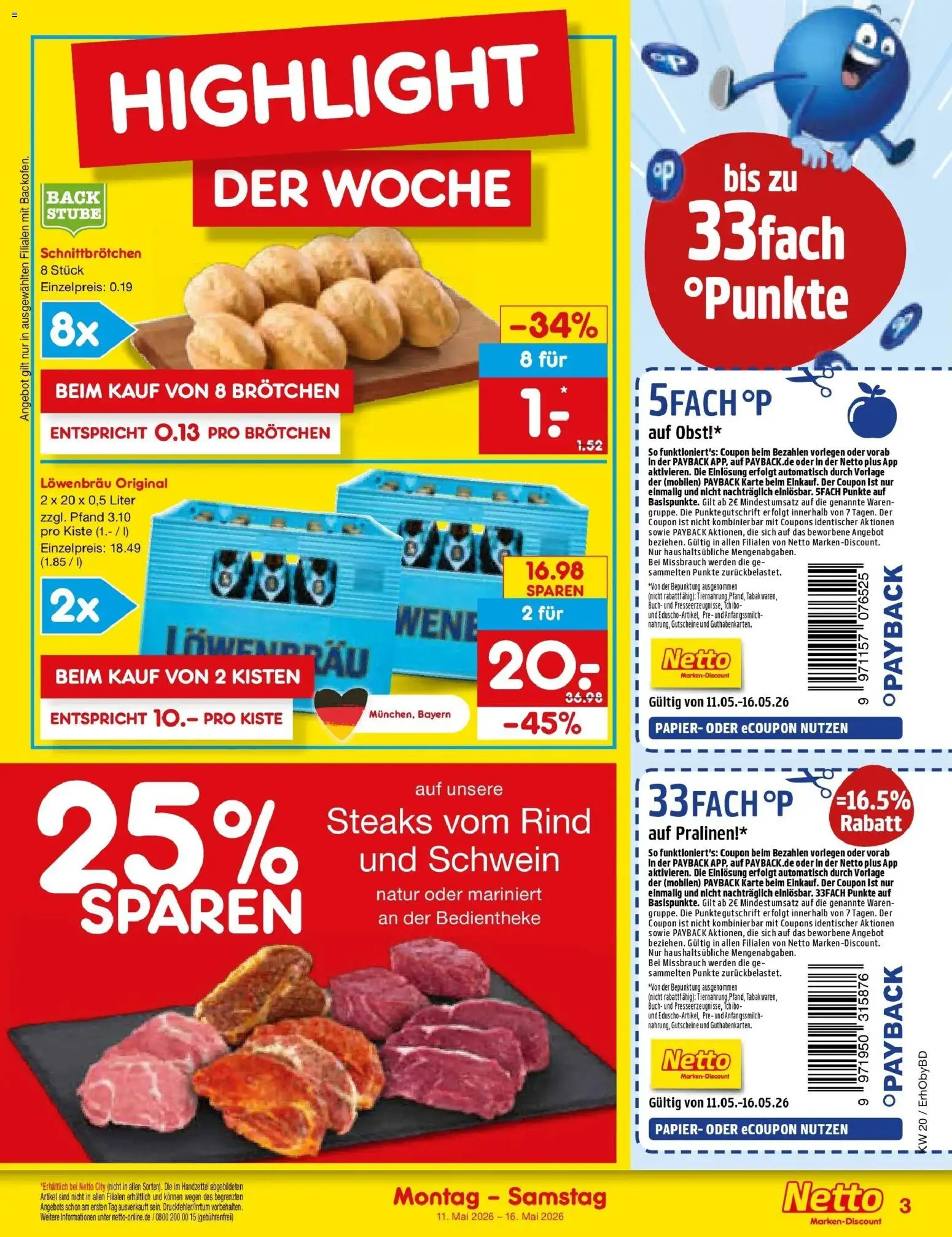 Netto Marken-Discount Prospekt Velden	 – gültig ab 10.05.2026 | Seite: 3 | Produkte: Obst