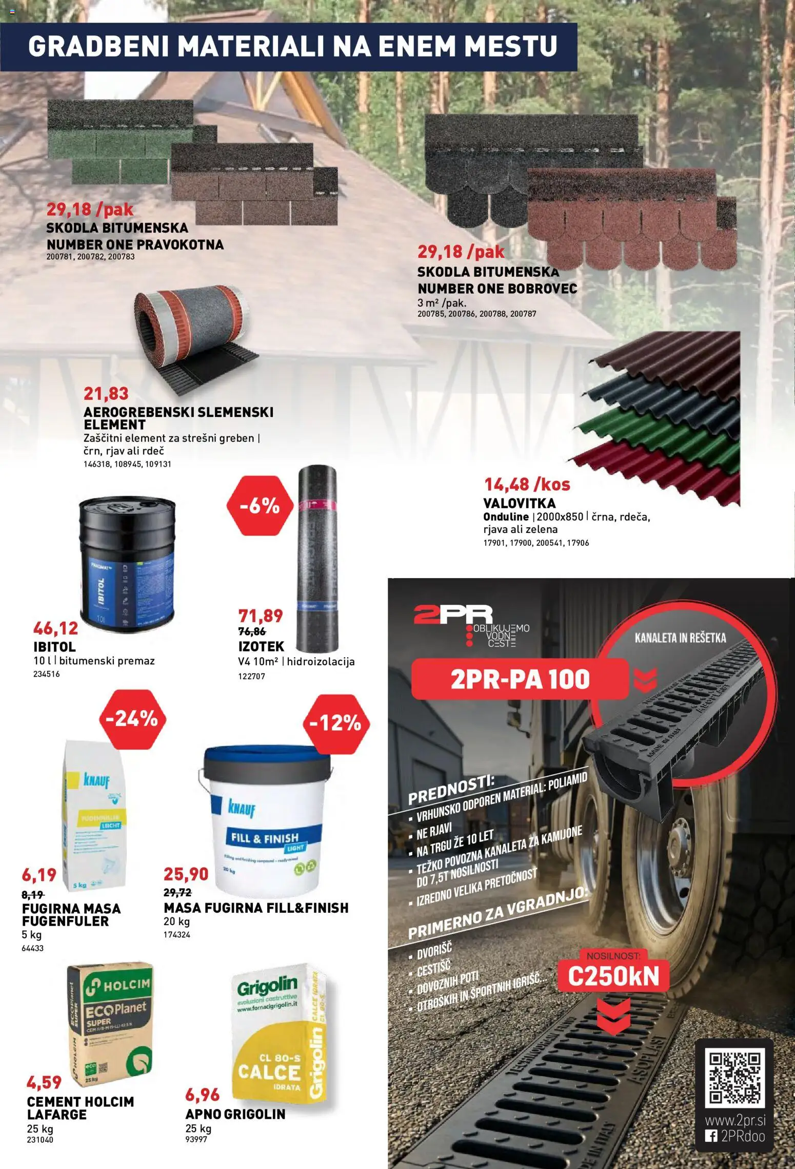 Novi Inpos katalog ponudbe – veljaven od 07.05.2026 | Stran: 26 | Izdelki: Cement, Zelena