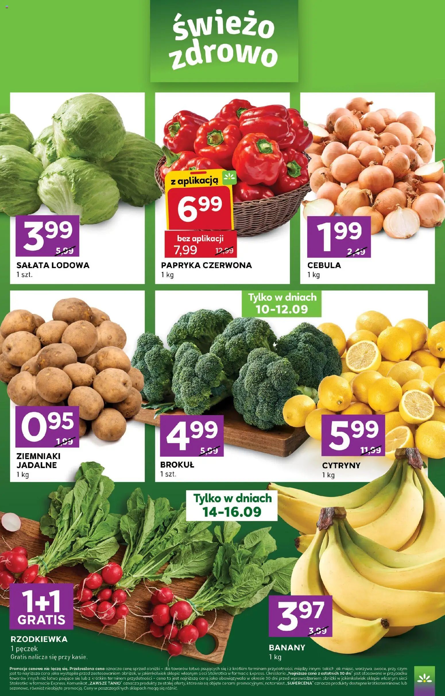 Stokrotka gazetka - Express od 10.09.2026 | Strona: 2 | Produkty: Czerwona cebula, Stokrotka, Cebula, Salata lodowa