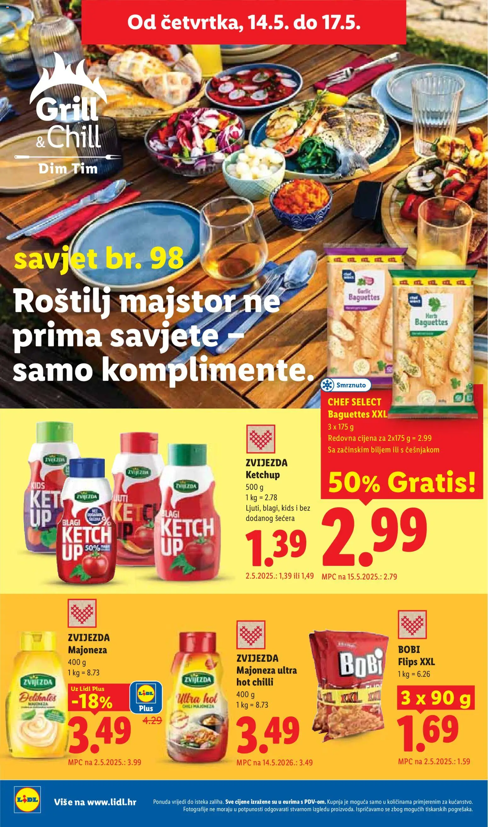 Lidl katalog | vrijedi od 11.05.2026 | Stranica: 54 | Proizvodi: Roštilj, Flips, Majoneza