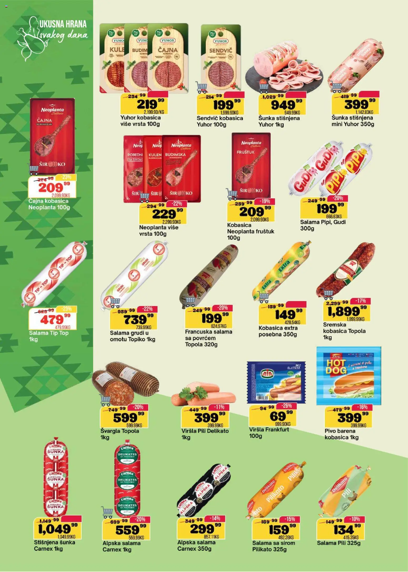 Senta Promet katalog - važi od 06.05.2026 | Strana: 6 | Proizvode: Kulen, Svargla, Salama, Kobasica