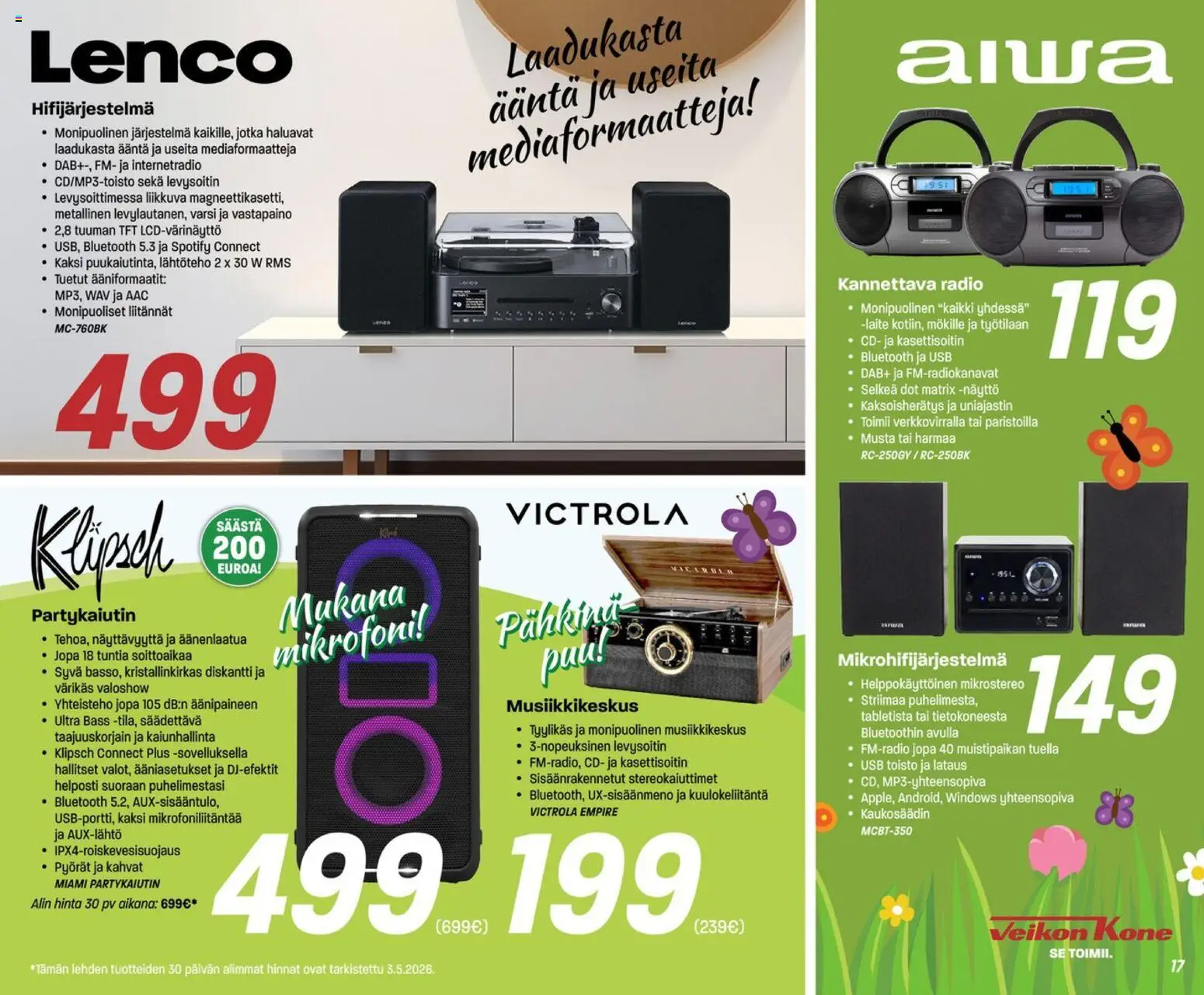 Veikon Kone tarjoukset – voimassa 04.05.2026 alkaen | Sivu: 17