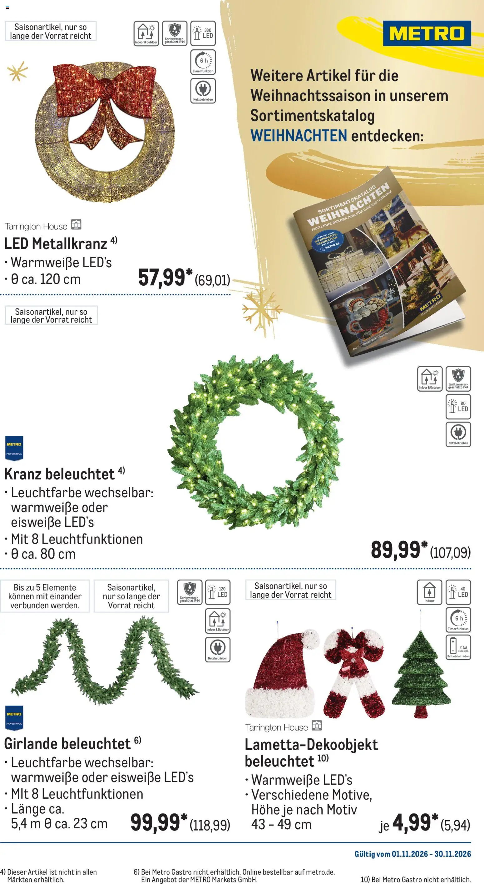 Metro Monats-Menü – gültig ab 01.11.2026 | Seite: 38