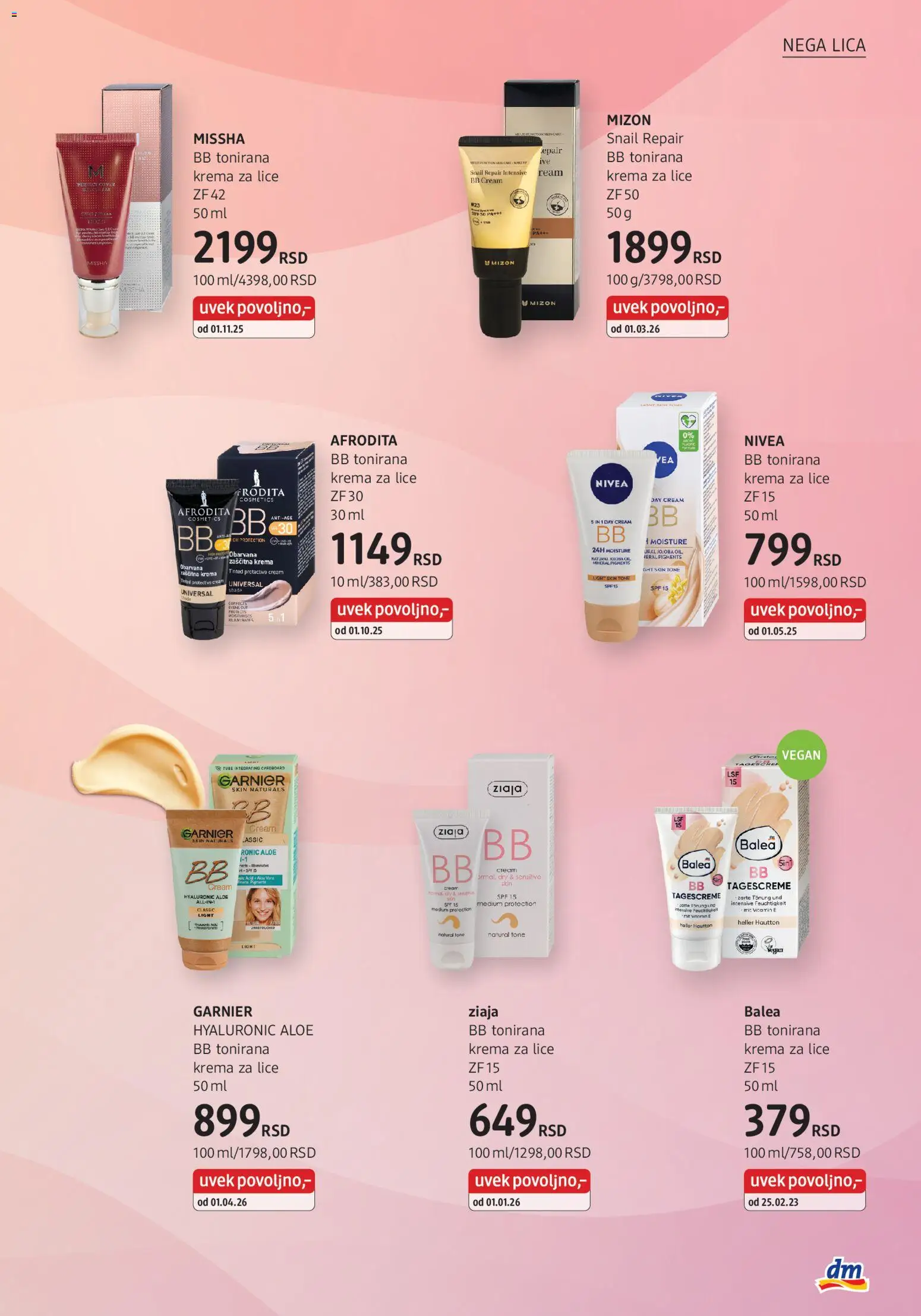 DM Drogerie katalog - važi od 01.04.2026 | Strana: 13 | Proizvode: Garnier, Nivea, Krema