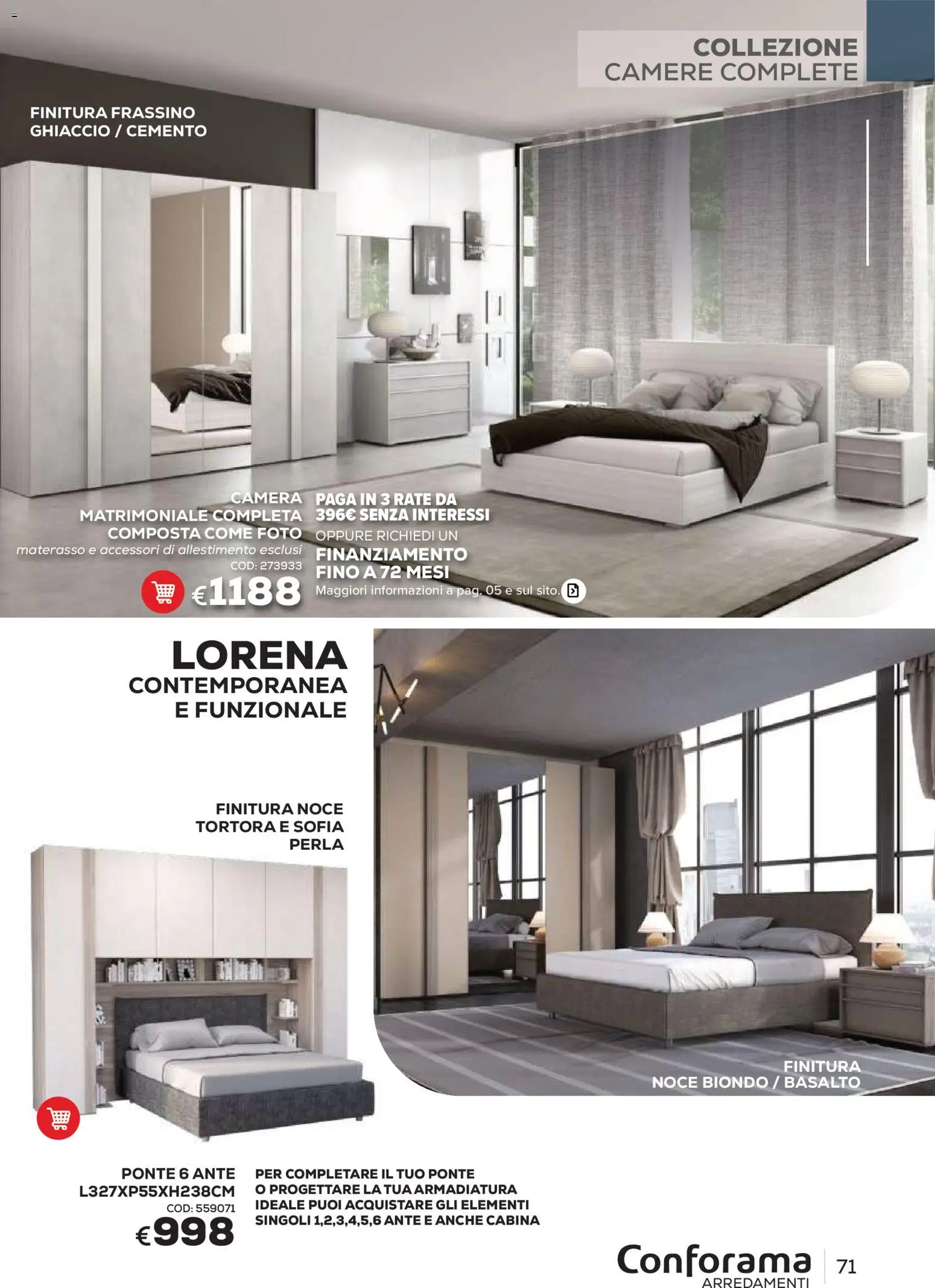 Volantino Conforama del 22/06/2026 | Pagina: 71 | Prodotti: Materasso, Ghiaccio, Cemento