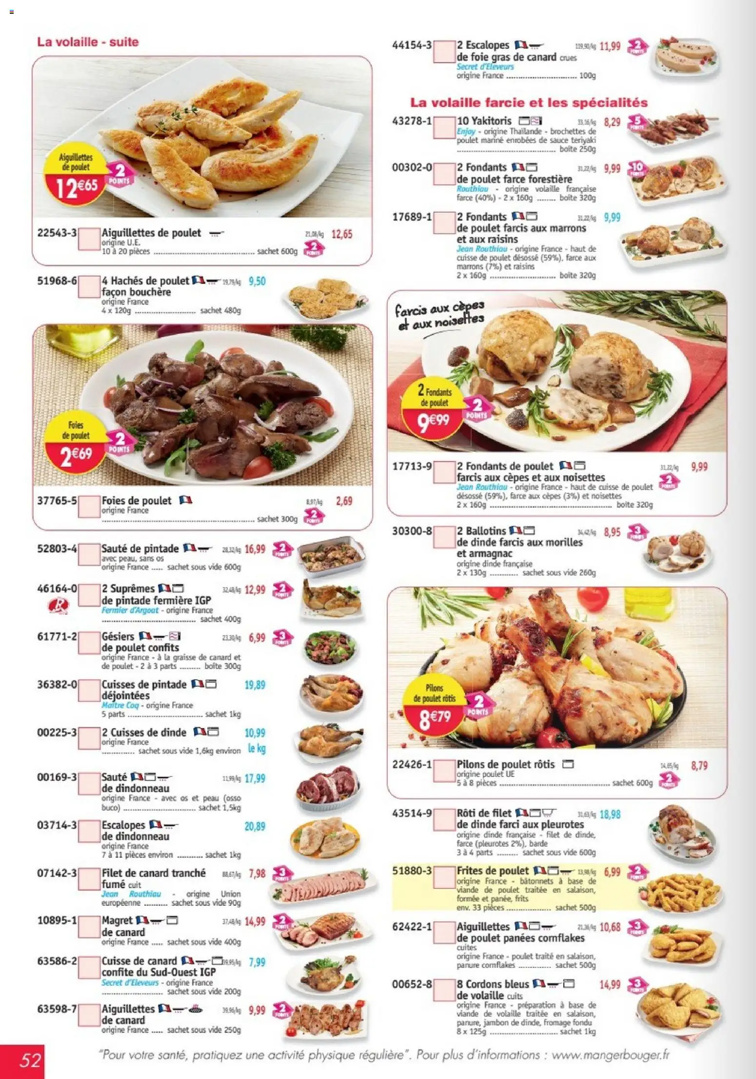 {H1} | Page: 52 | Produits: Foie gras, Pilons, Dinde, Cuisse de poulet