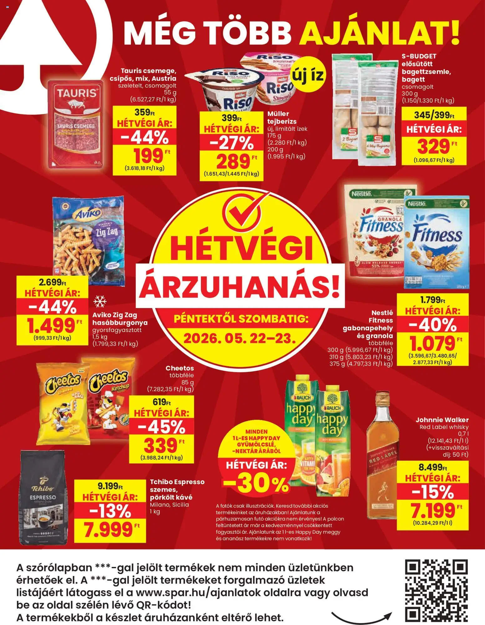 Spar akciós ujság - amely érvényes a következő dátumtól: 21.05.2026 | Oldal: 20 | Termékek: Ananász, Hasábburgonya, Ketchup, Whisky