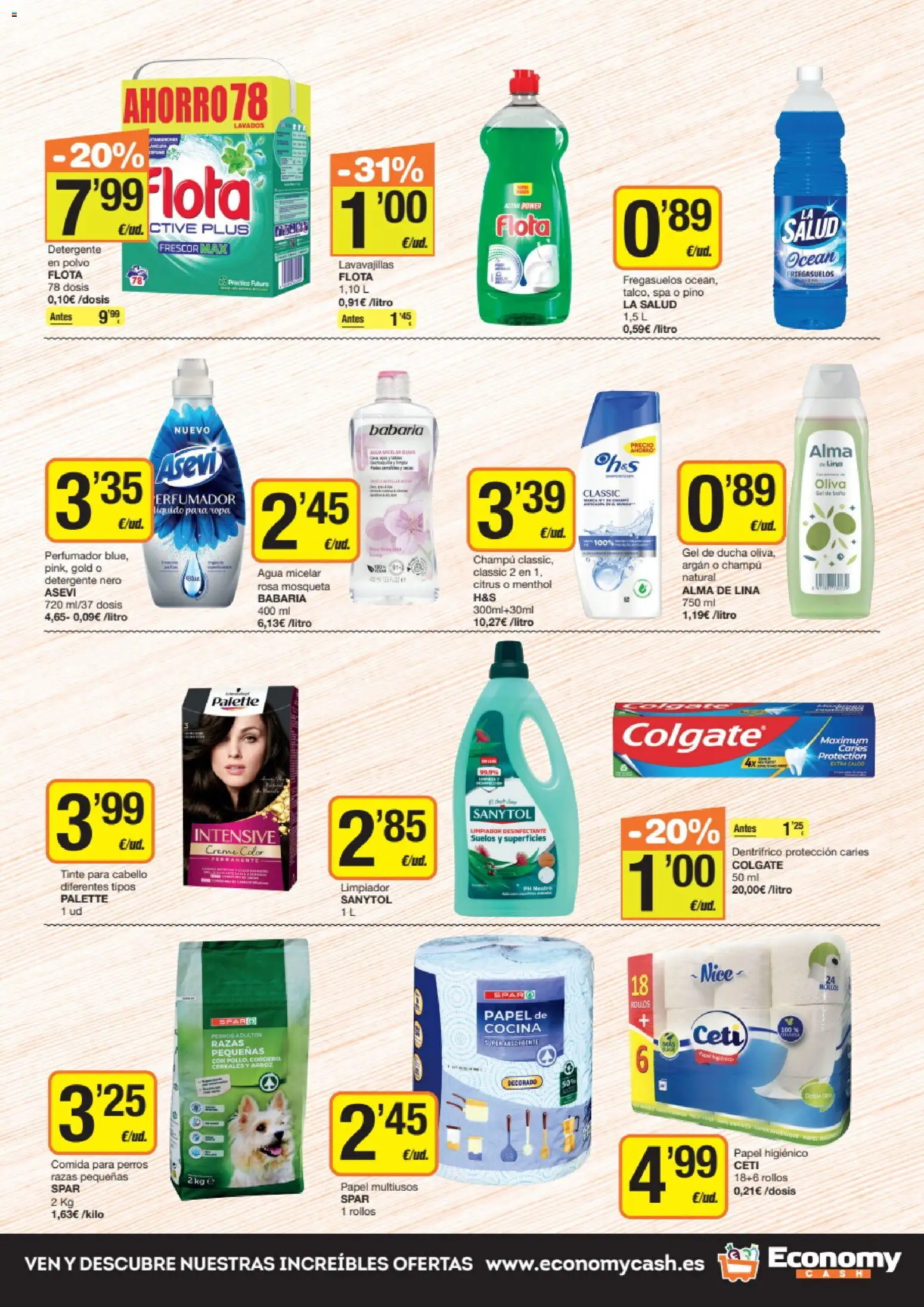 Economy Cash folleto │ válido desde el 27/08/2026 | Página: 7 | Productos: Detergente, Ropa, Lavavajillas, Cordero