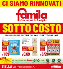 Anteprima del volantino Famila volantino Biella valido a partire dal 14/09/2026